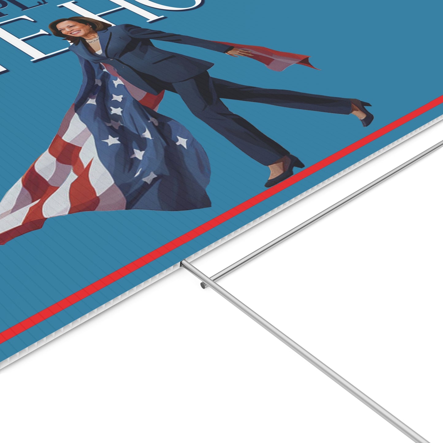 Woman's Place is in the White House, Kamala Harris Lawn Sign, Double Sided Yard Sign with Stand, Kamala Yard Sign, Lawn Sign 18" x 24"