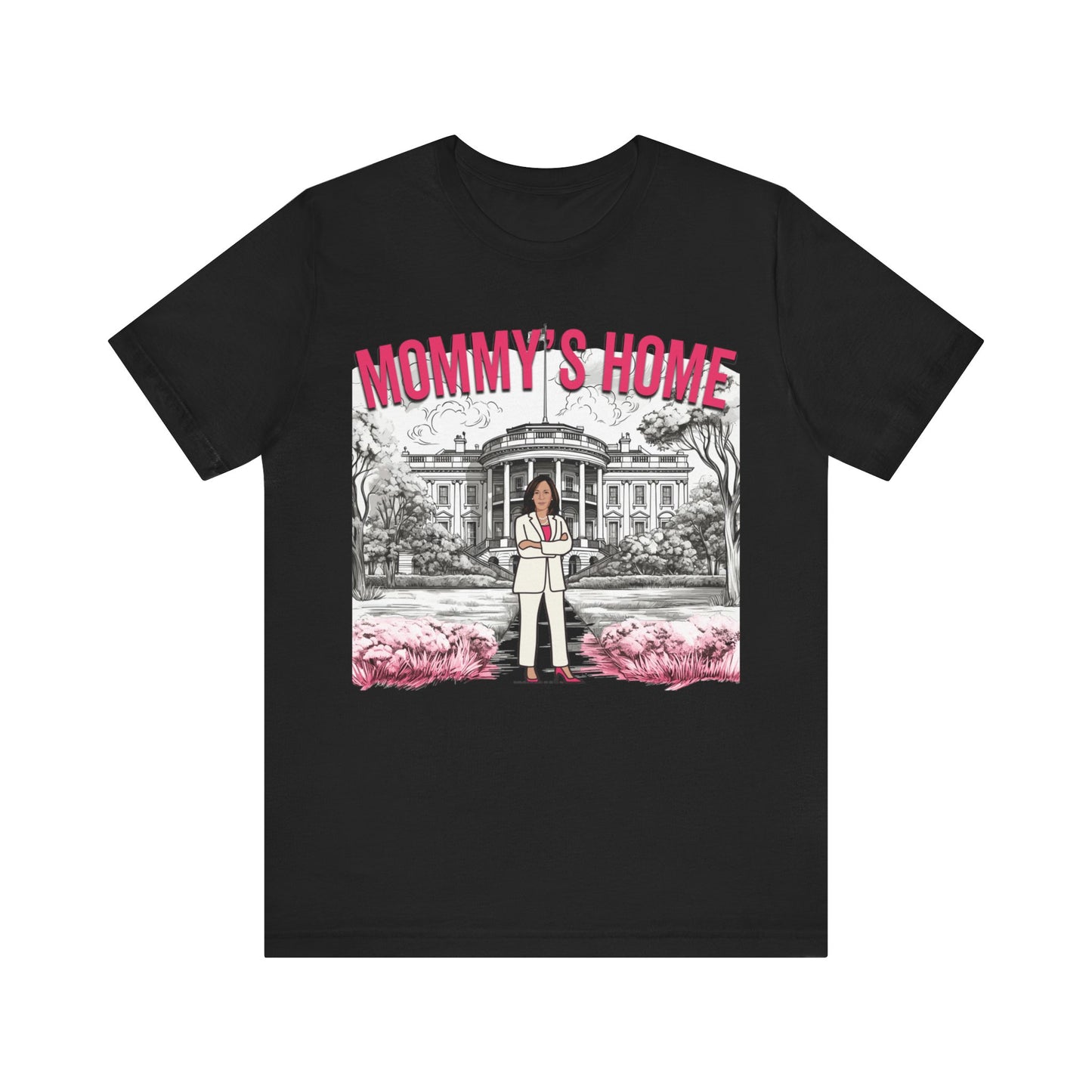Kamala Mommy's Home Shirt, Kamala Shirt, Bella Canvas 3001 Unisex T-Shirt Vote Kamala Harris President, Kamala Pink White House, Kamala 2024