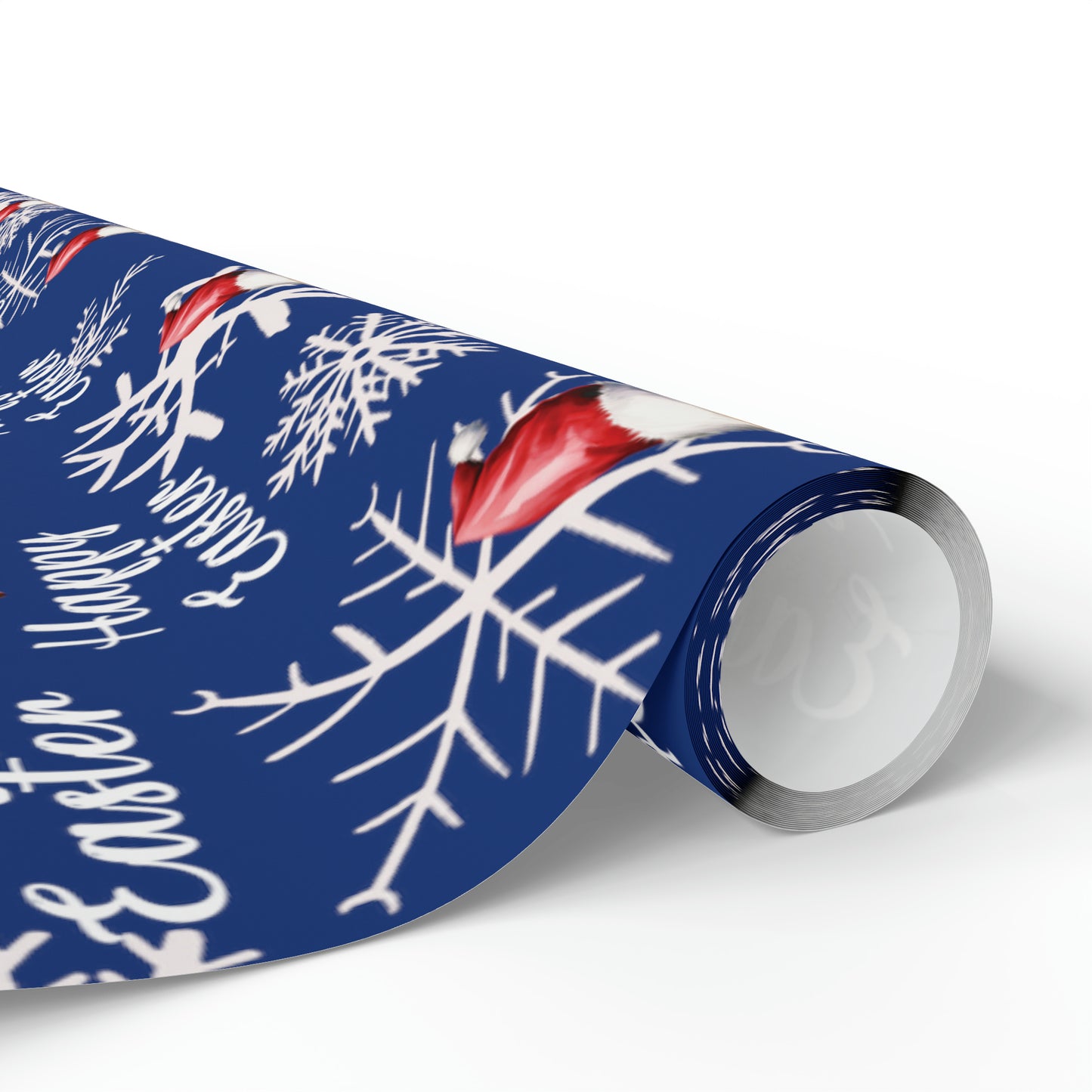 Comically Confused Biden Christmas Blue Wrapping Paper Happy Easter