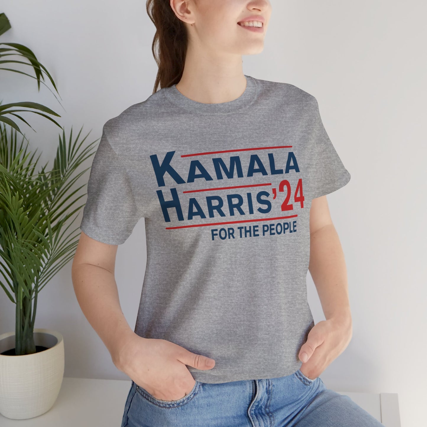 Kamala Harris Shirt, For the People, Kamala 2024 Shirt, Bella Canvas 3001 Unisex T-Shirt Vote Kamala President, Biden Drops, Kamala Campaign