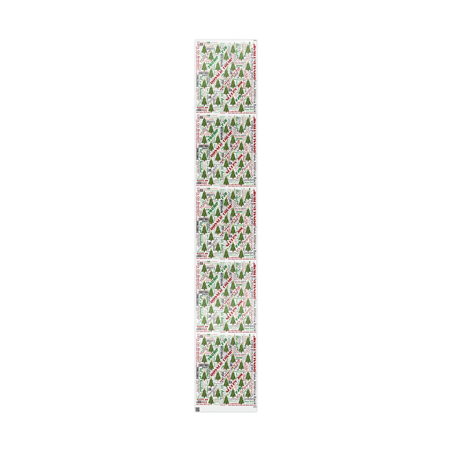 Christmas Word Wrap Trump Gift Wrap for Gifts Christmas - Let's Go Brandon Gift Wrap