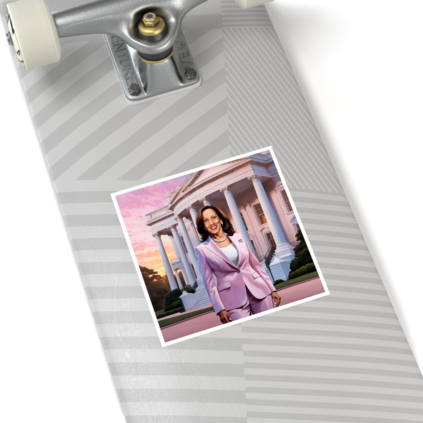 Kamala Harris Digi-Art Sticker, Indoor\Outdoor Vinyl Sticker, Kamala Harris 2024, Kamala White House, Vote Kamala 2024, Kamala Sticker