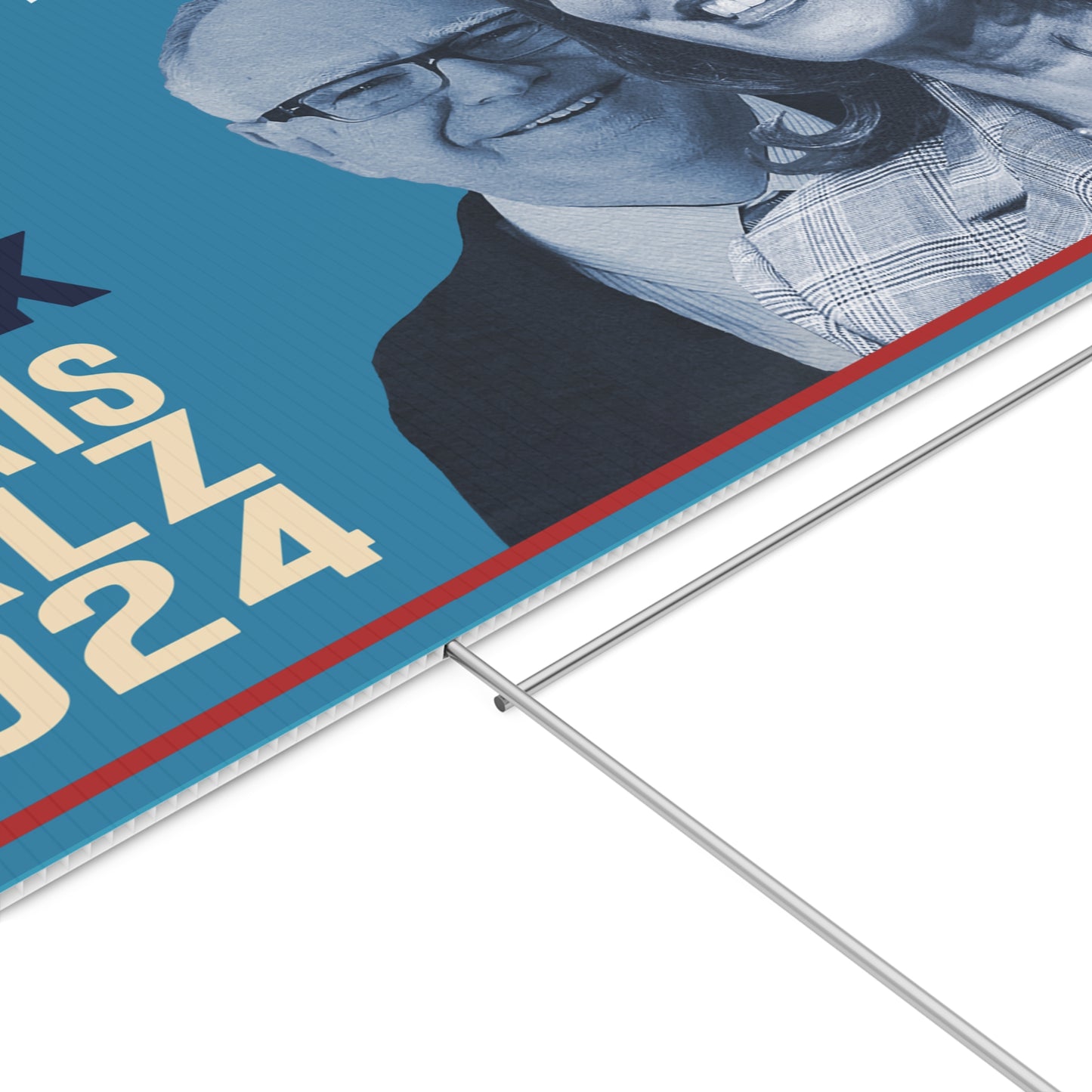 Kamala Harris Tim Walz Election Campaign Sign, Harris Walz 2024 Yard Sign with Stand, Kamala Sign, We’re Not Going Back, Double Sided Lawn Sign 18" x 24"