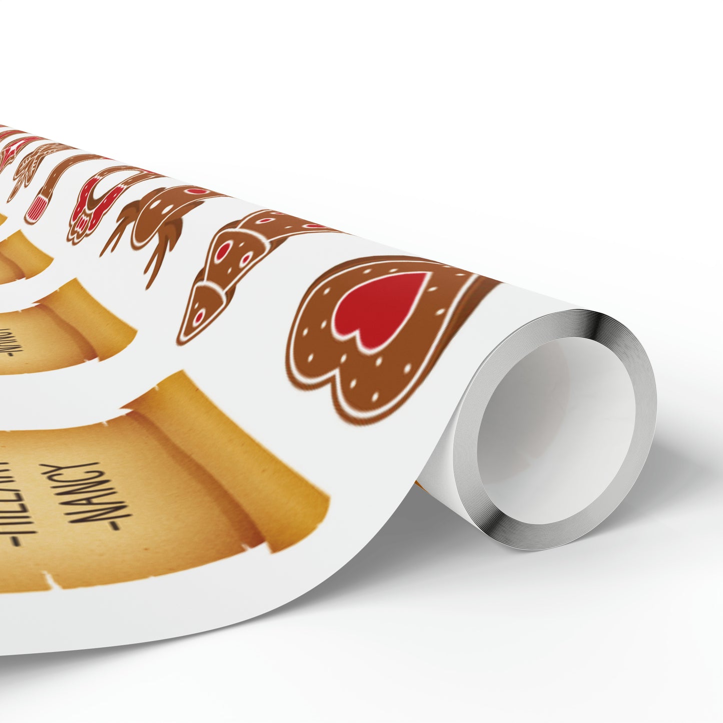 Great Funny Trump Wrapping Paper for Gifts - Pro Trump Naughty List Gingerbread Christmas Gift Wrap