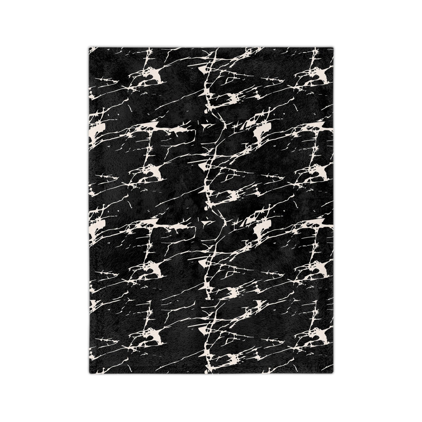 Marvelous Marble Theme Throw Sofa Bed Blanket Black White Marble - Soft Thick Velveteen Minky Throw Blanket
