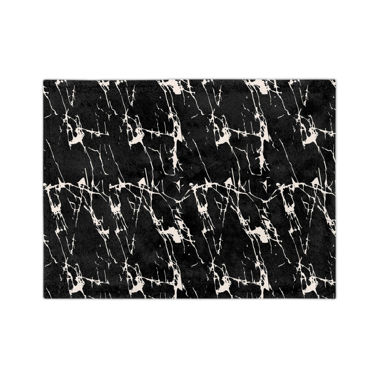 Marvelous Marble Theme Throw Sofa Bed Blanket Black White Marble - Soft Thick Velveteen Minky Throw Blanket