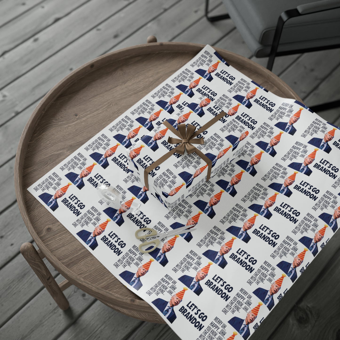 Best Birthday Wrapping Paper Confused Biden Trump Birthday Wrapping Paper Gift