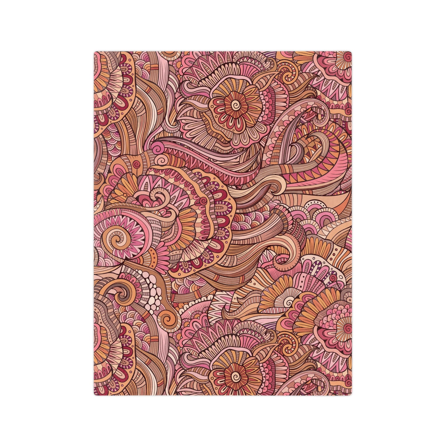 Beautiful Abstract Pink Theme Floral Throw Sofa Bed Blanket - Soft Thick Velveteen Minky Throw Blanket