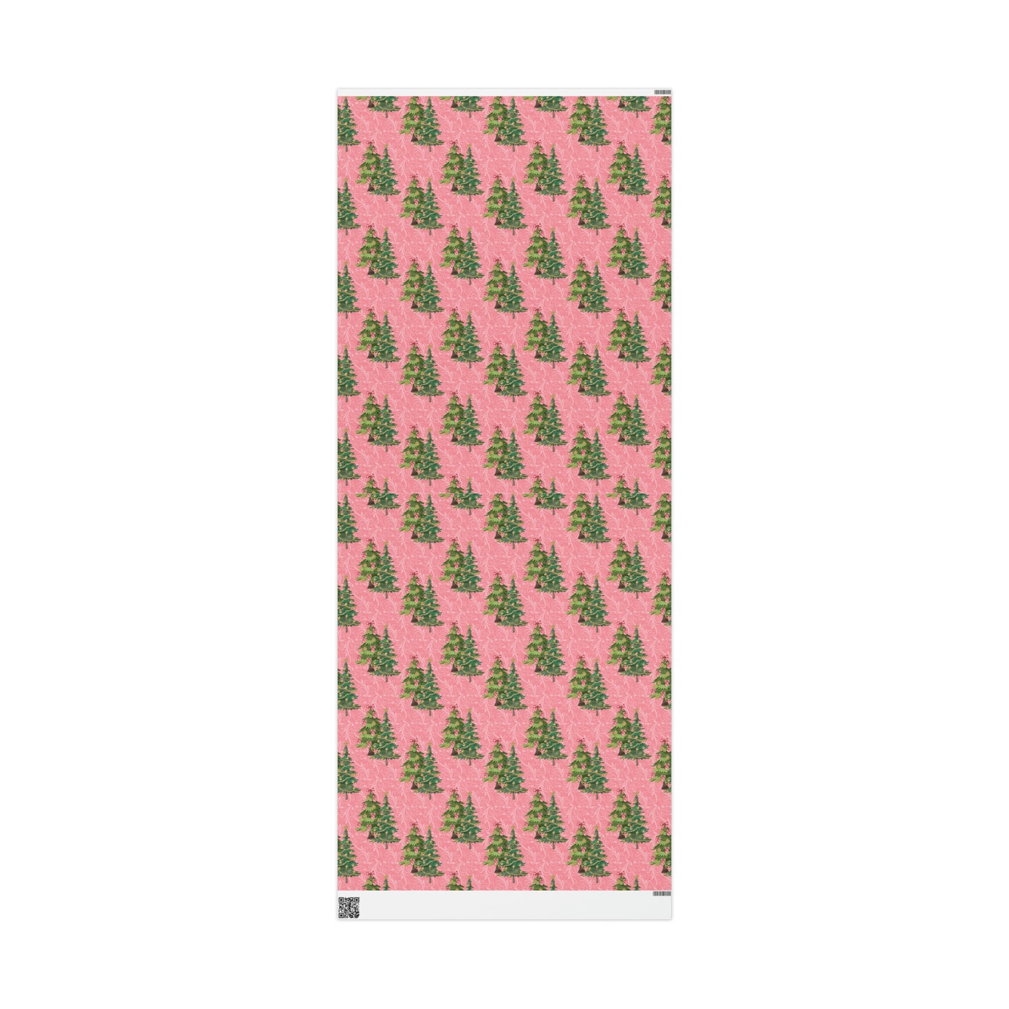Beautiful Christmas Tree Pink Gift Wrap - Pink Wrapping Paper Christmas Trees