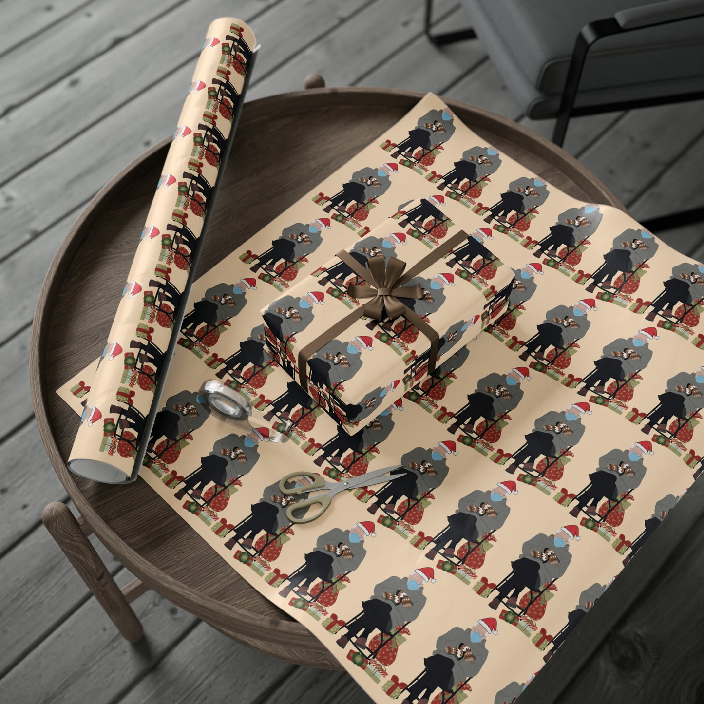 Bernie Sanders Mittens Meme Christmas Gift Wrap - Funny Bernie Wrapping Paper for Christmas