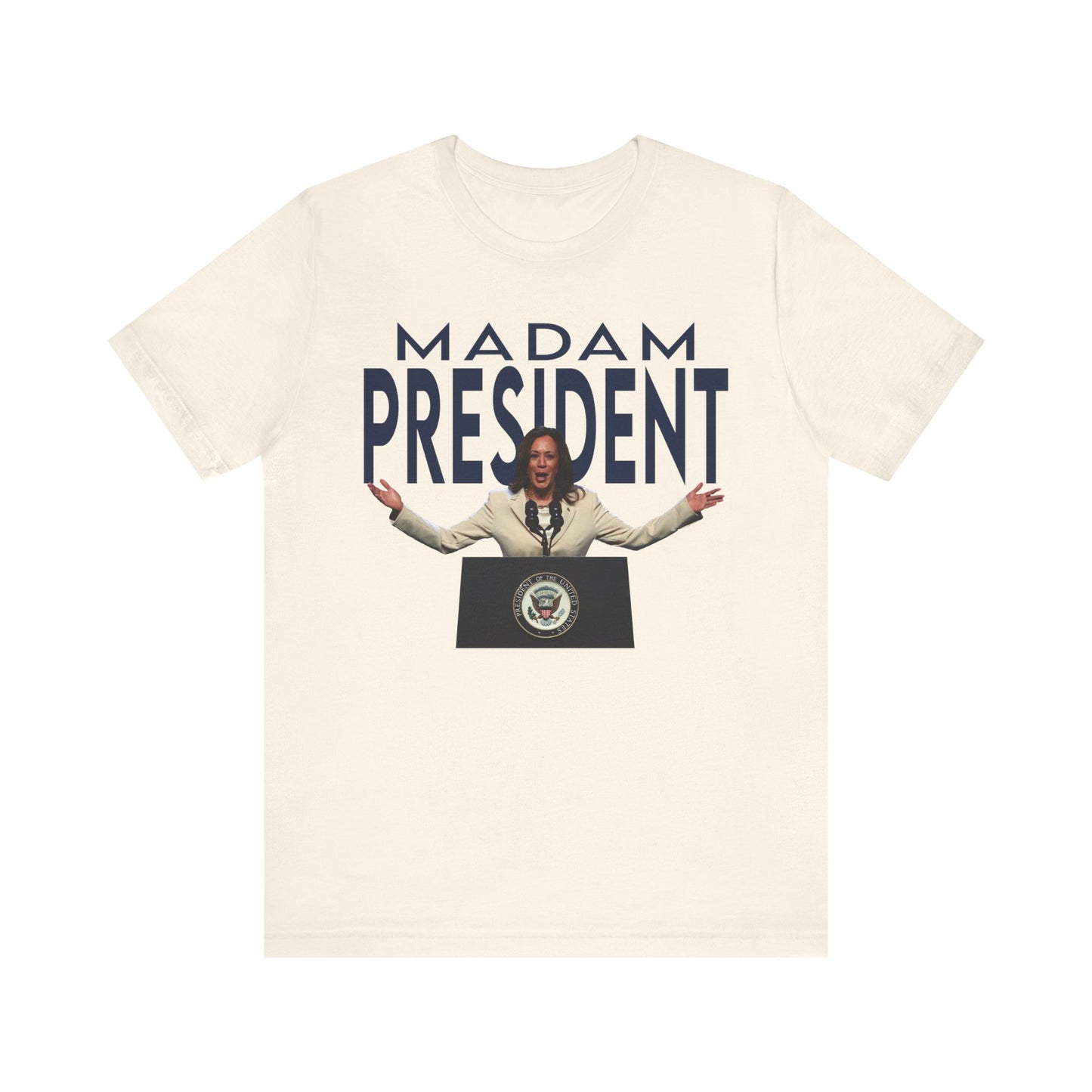 Madam President Kamala Harris, Bella Canvas 3001 Unisex T-Shirt, Kamala Shirt, Kamala DNC Shirt - Anti Trump, Democracy Shirt, Kamala Shirt