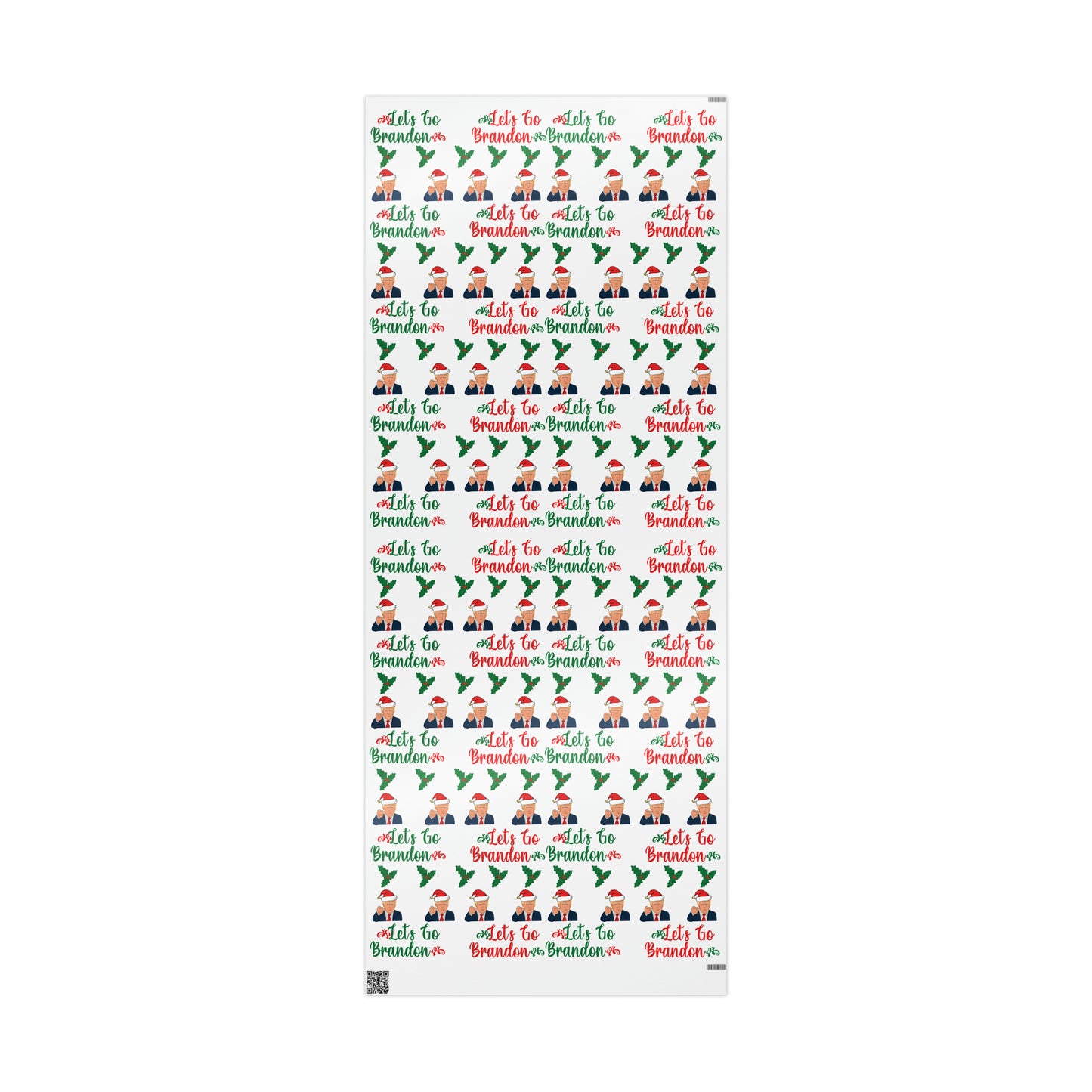Top Trump Christmas Wrapping Paper - Trump Maga Gift - Funny Let's Go Brandon Trump Wrapping Paper