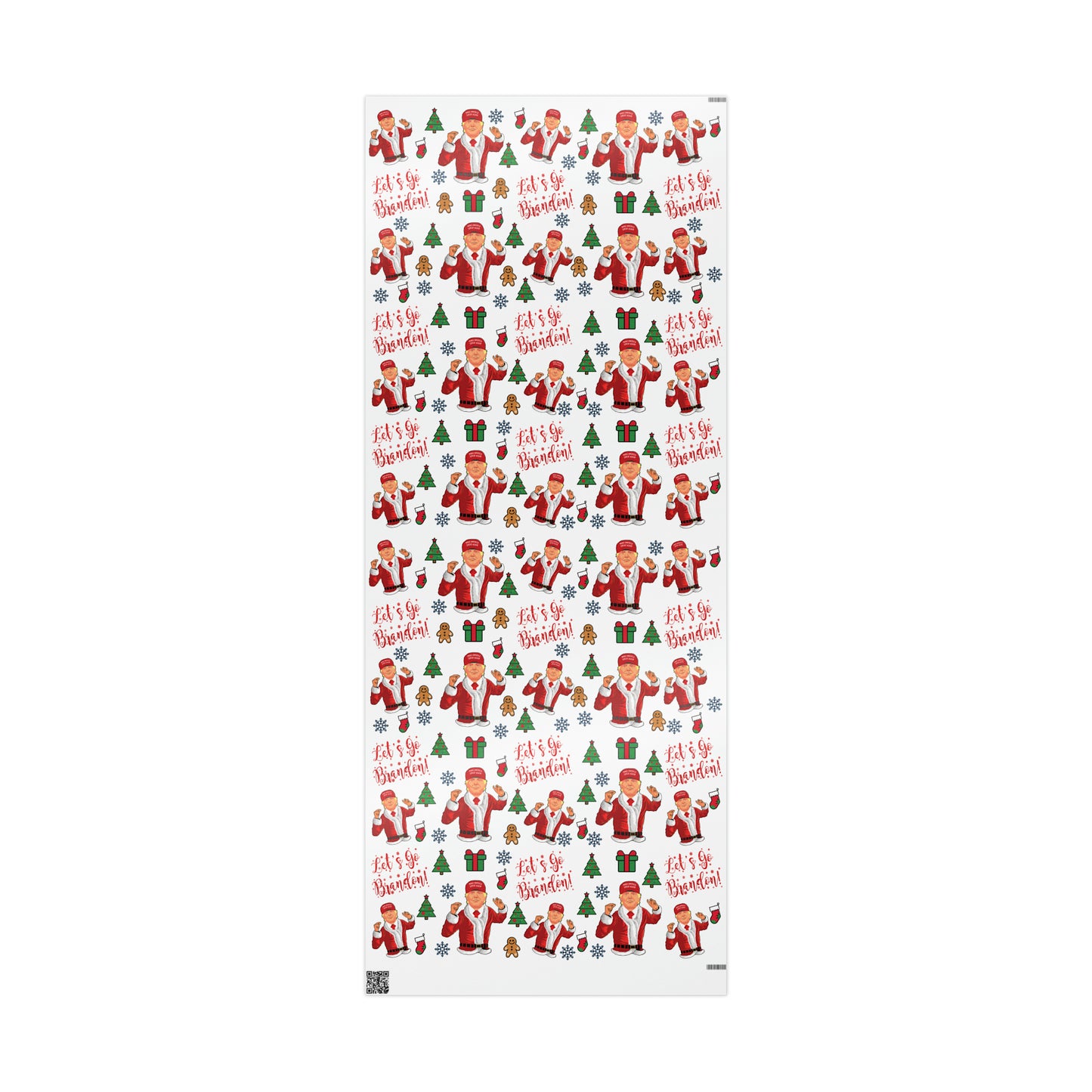 MAGA Trump Wrapping Paper for Gifts - Pro Trump Let's Go Brandon Christmas Gift Wrap