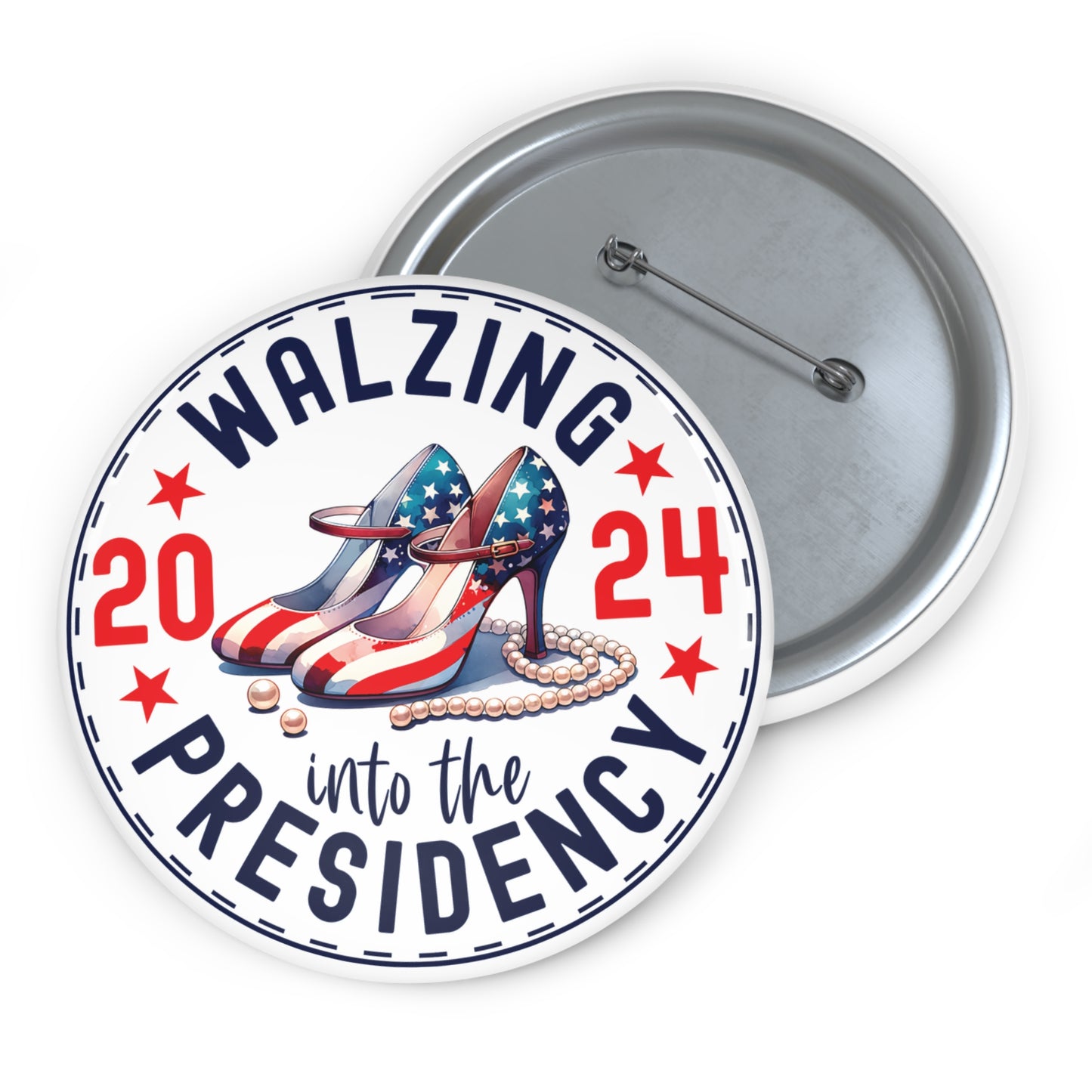 Walzing Into The Presidency Pin, Harris Walz Pin Button, Kamala Harris 2024 Pin, Tim Walz, Harris Walz 2024, Vote Pin Button, Kamala Walz