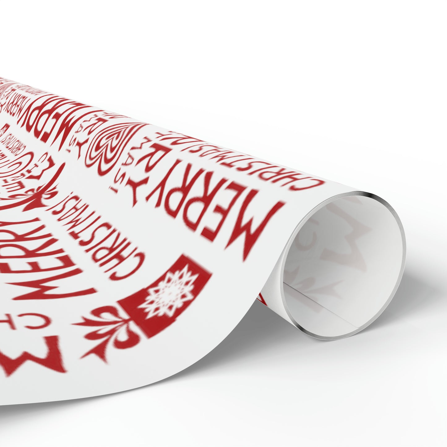 Cute Holiday Christmas Gift Wrap - Red and White Christmas Wrapping Paper