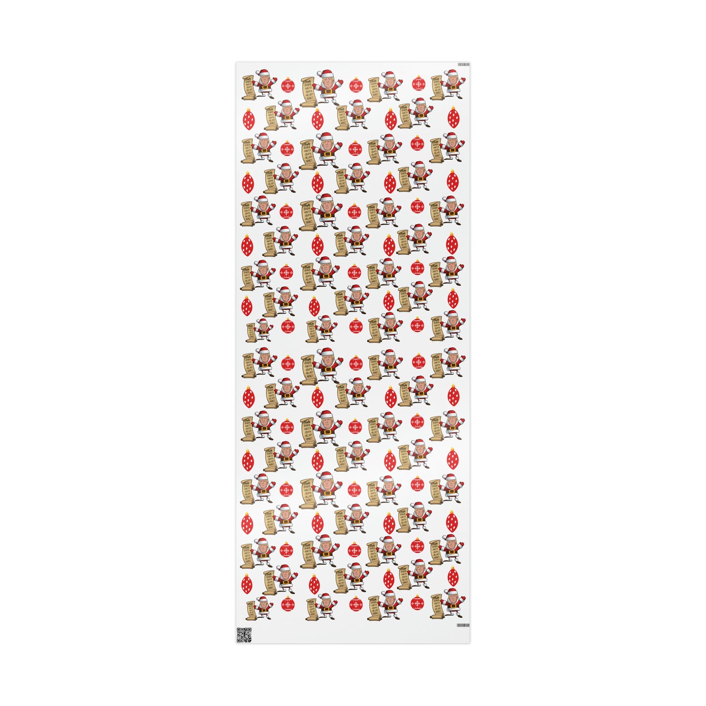 Great Santa Trump Wrapping Paper for Gifts - Trump's Naughty List Christmas Gift Wrap