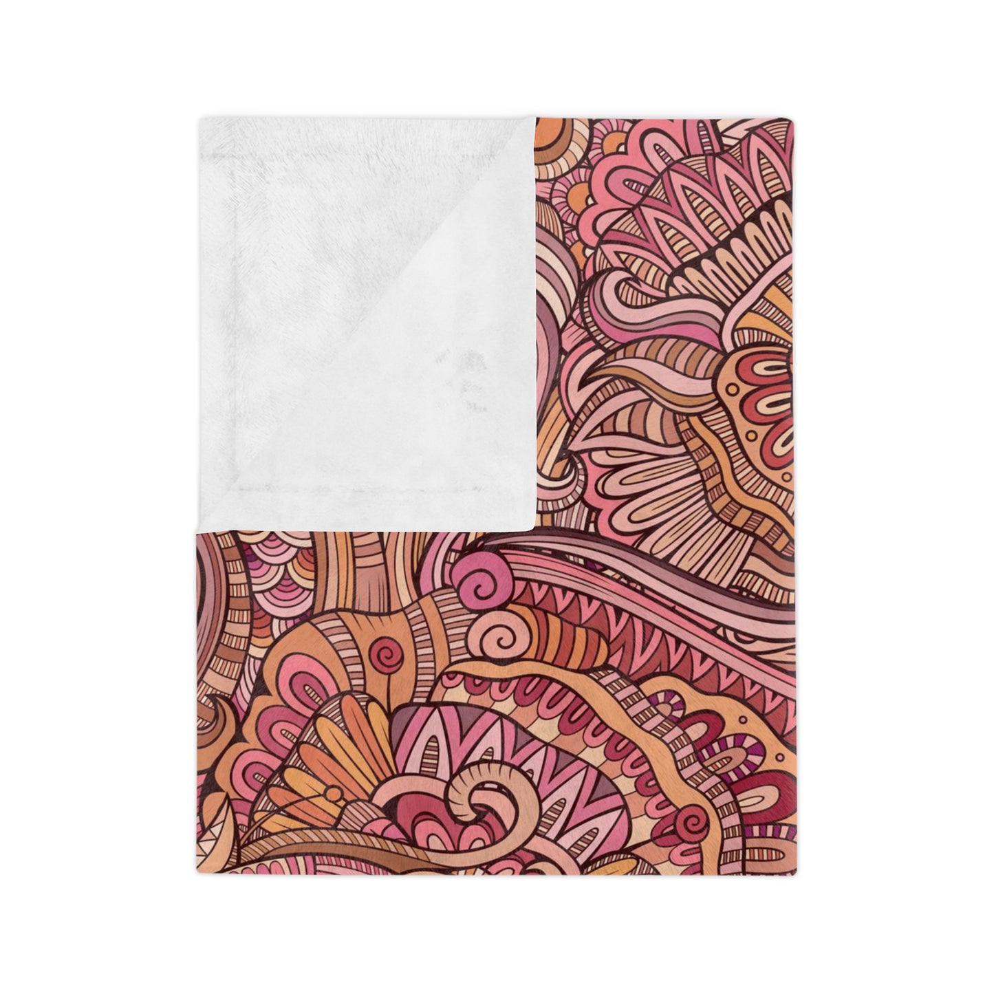 Beautiful Abstract Pink Theme Floral Throw Sofa Bed Blanket - Soft Thick Velveteen Minky Throw Blanket
