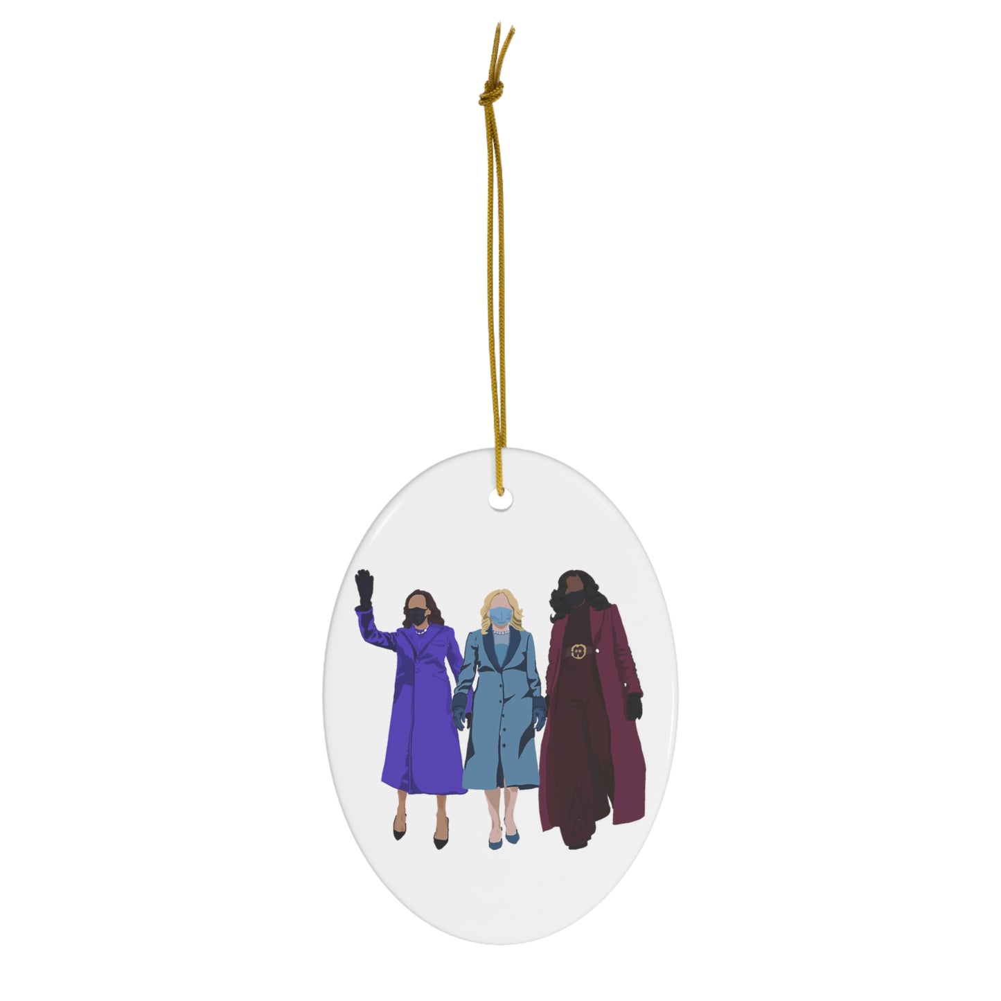 VP Kamala Harris Ornament Dr Jill Biden FLOTUS Ornament Michelle Obama Ornament