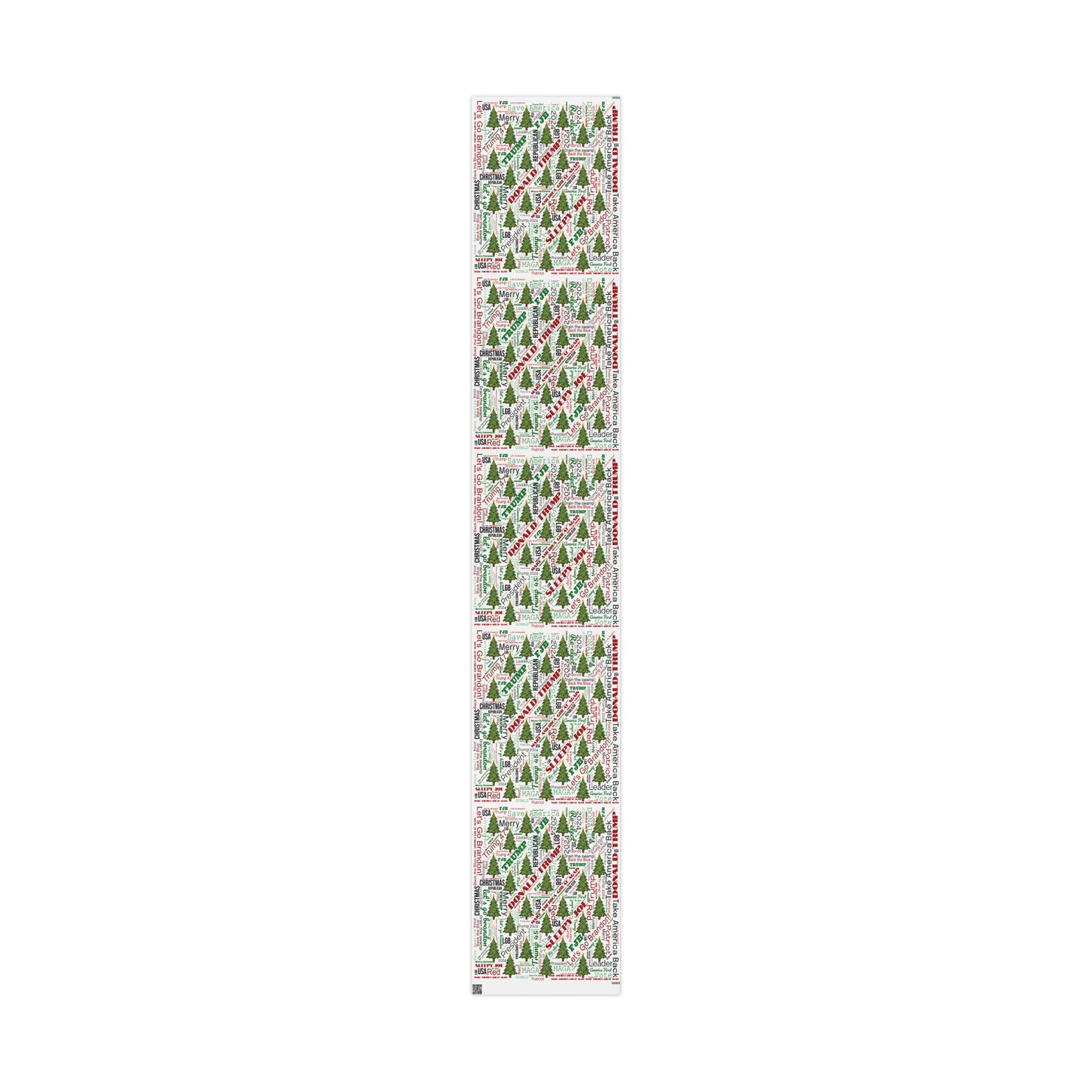 Christmas Word Wrap Trump Gift Wrap for Gifts Christmas - Let's Go Brandon Gift Wrap