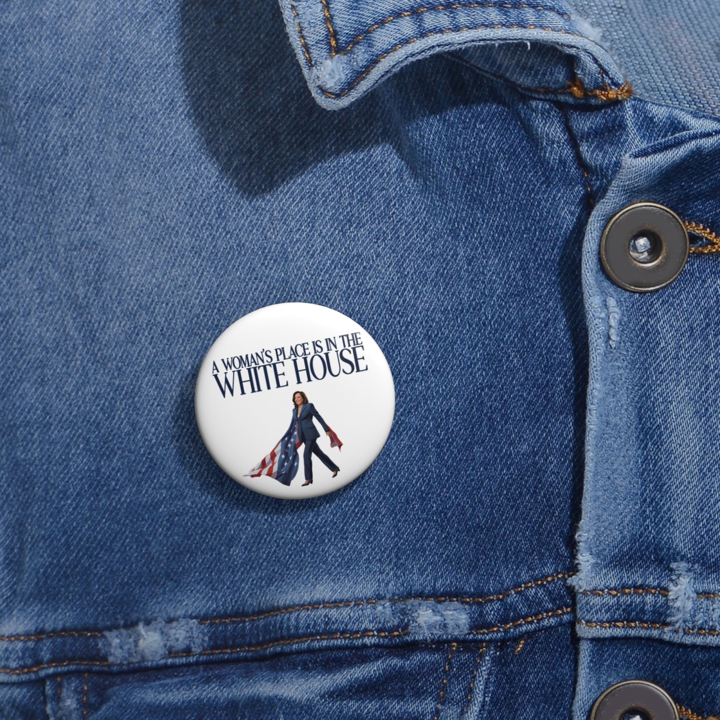 Woman's Place is in the White House, Madam President Kamala Harris, Harris For President Pin, Kamala Harris Pin Button, Kamala Election Pin