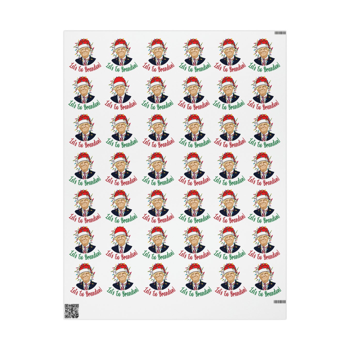 Santa Funny Trump Wrapping Paper for Gifts - Make America Great Again Christmas Gift Wrapping Paper