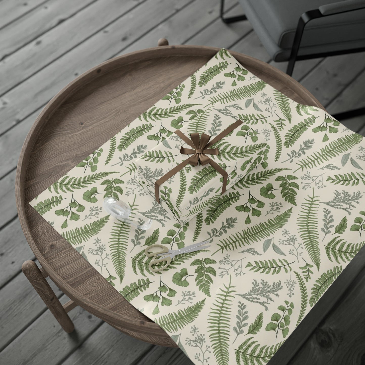 Lovely Botanical Leaves Ferns Gift Wrap - Botanical Wrapping Paper