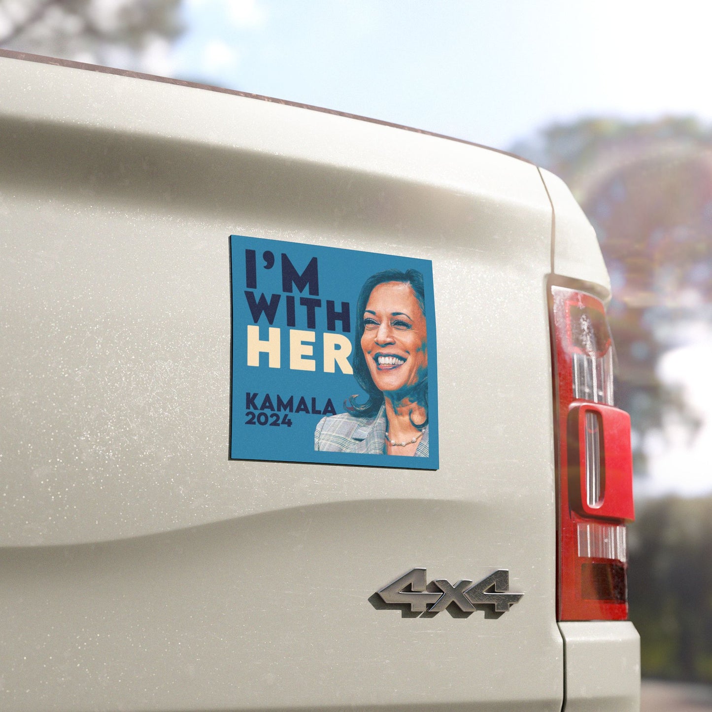 I'm With Her, Kamala Harris Magnet, Durable Vinyl Weatherproof Magnet, Kamala Bumper Magnet, Kamala 2024 Car Magnet, I'm With Kamala 2024