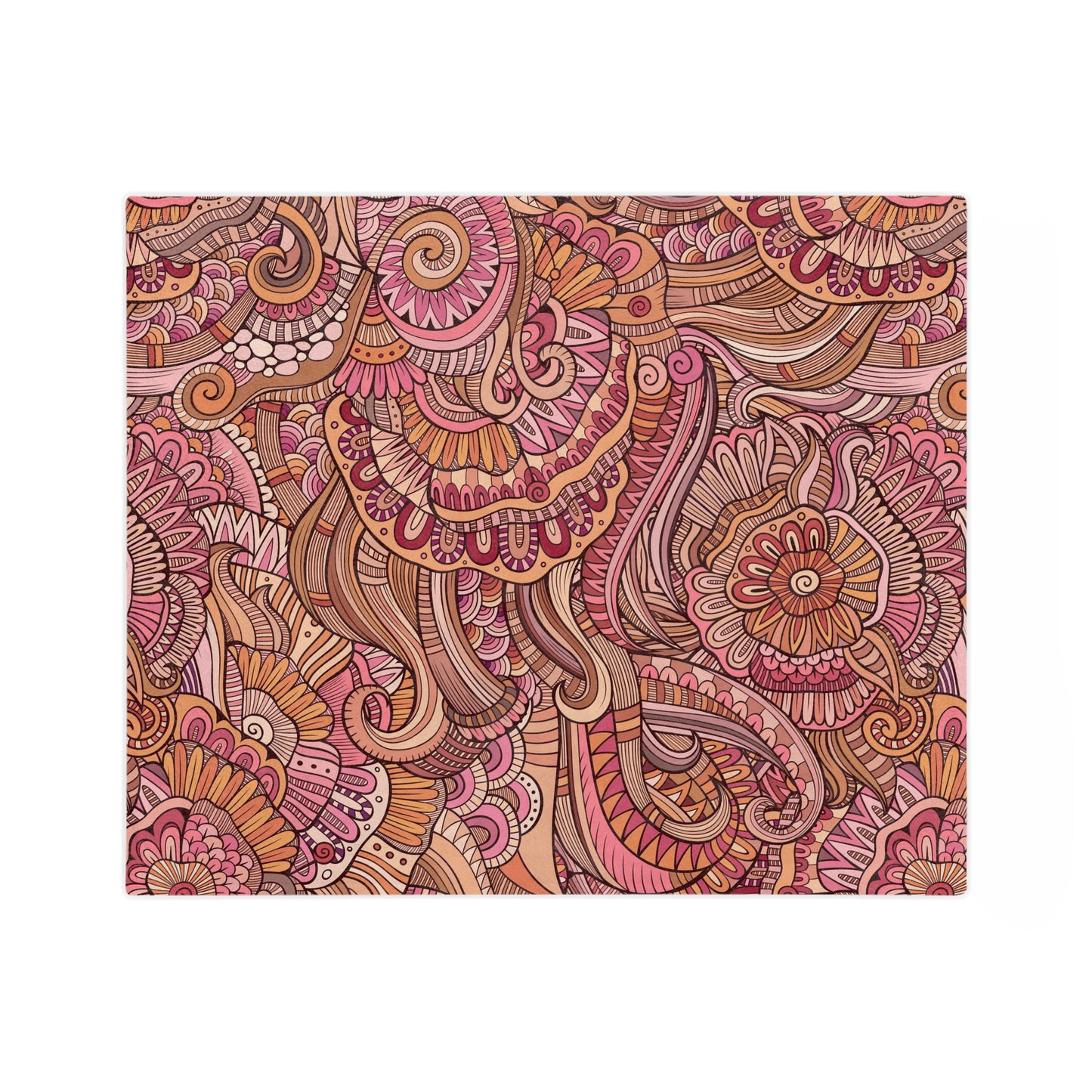 Beautiful Abstract Pink Theme Floral Throw Sofa Bed Blanket - Soft Thick Velveteen Minky Throw Blanket