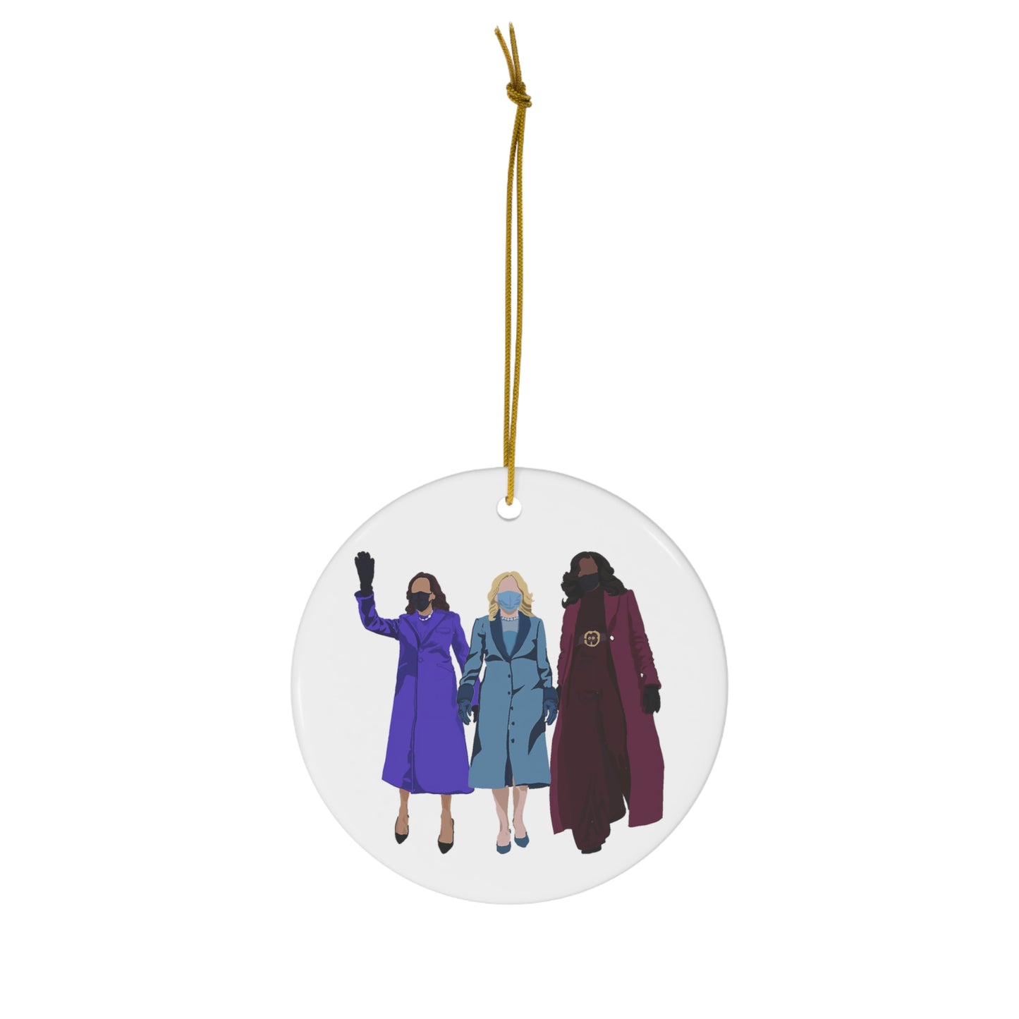 VP Kamala Harris Ornament Dr Jill Biden FLOTUS Ornament Michelle Obama Ornament