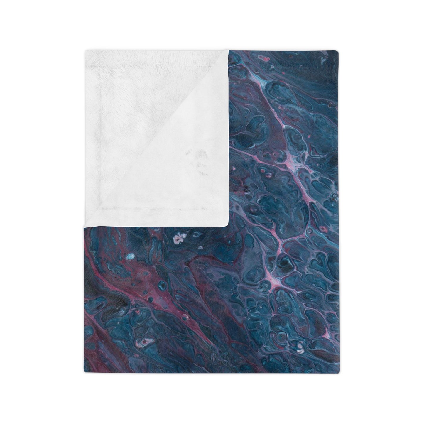 Amazing Acrylic Fluid Pattern Style Throw Sofa Bed Blanket - Soft Thick Velveteen Minky Throw Blanket