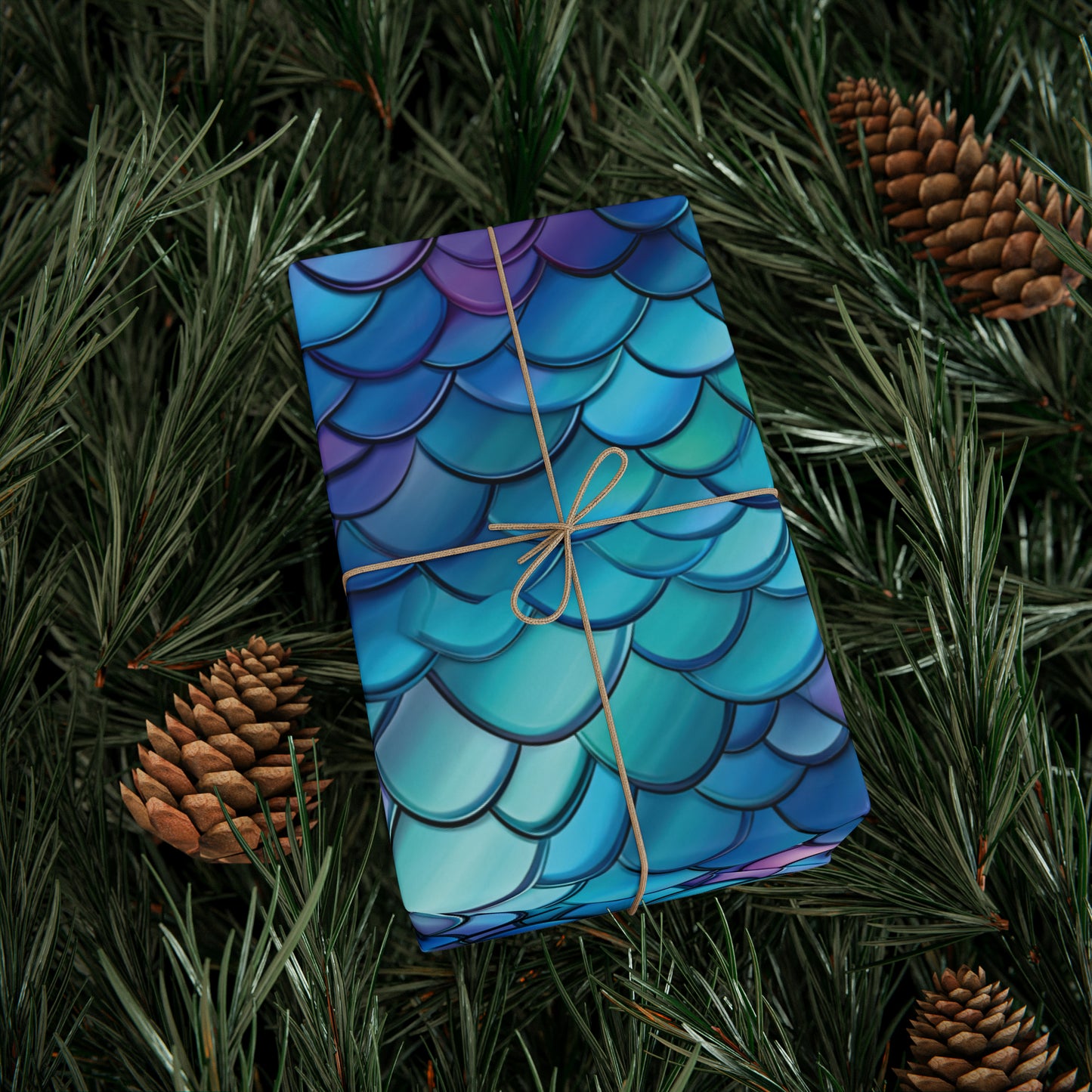 Beautiful Mermaid Wrapping Paper Mermaid Scales Mermaid Gift Wrap