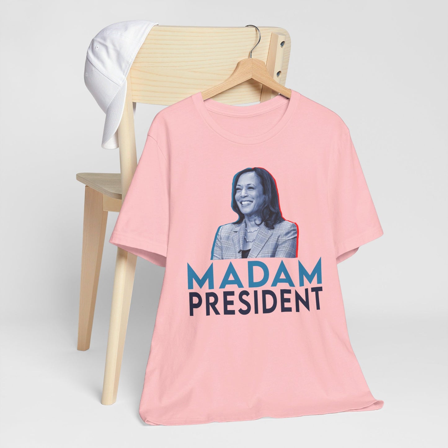 Madam President Kamala Harris, Bella Canvas 3001 Unisex T-Shirt, Kamala Shirt, Kamala DNC Shirt - Anti Trump, Democracy Shirt, Kamala Shirt