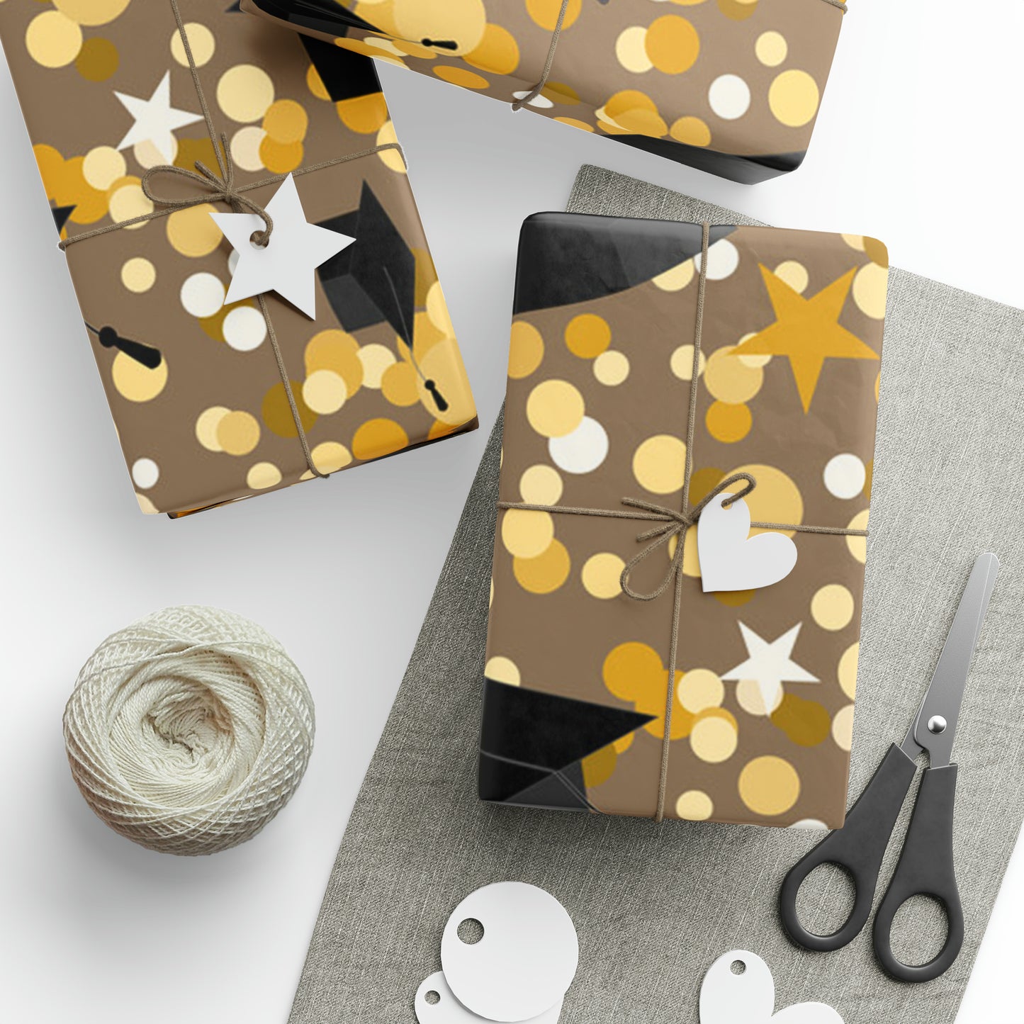 Gold Graduation Gift Wrapping Paper - Graduate Gift - Congratulations Graduates