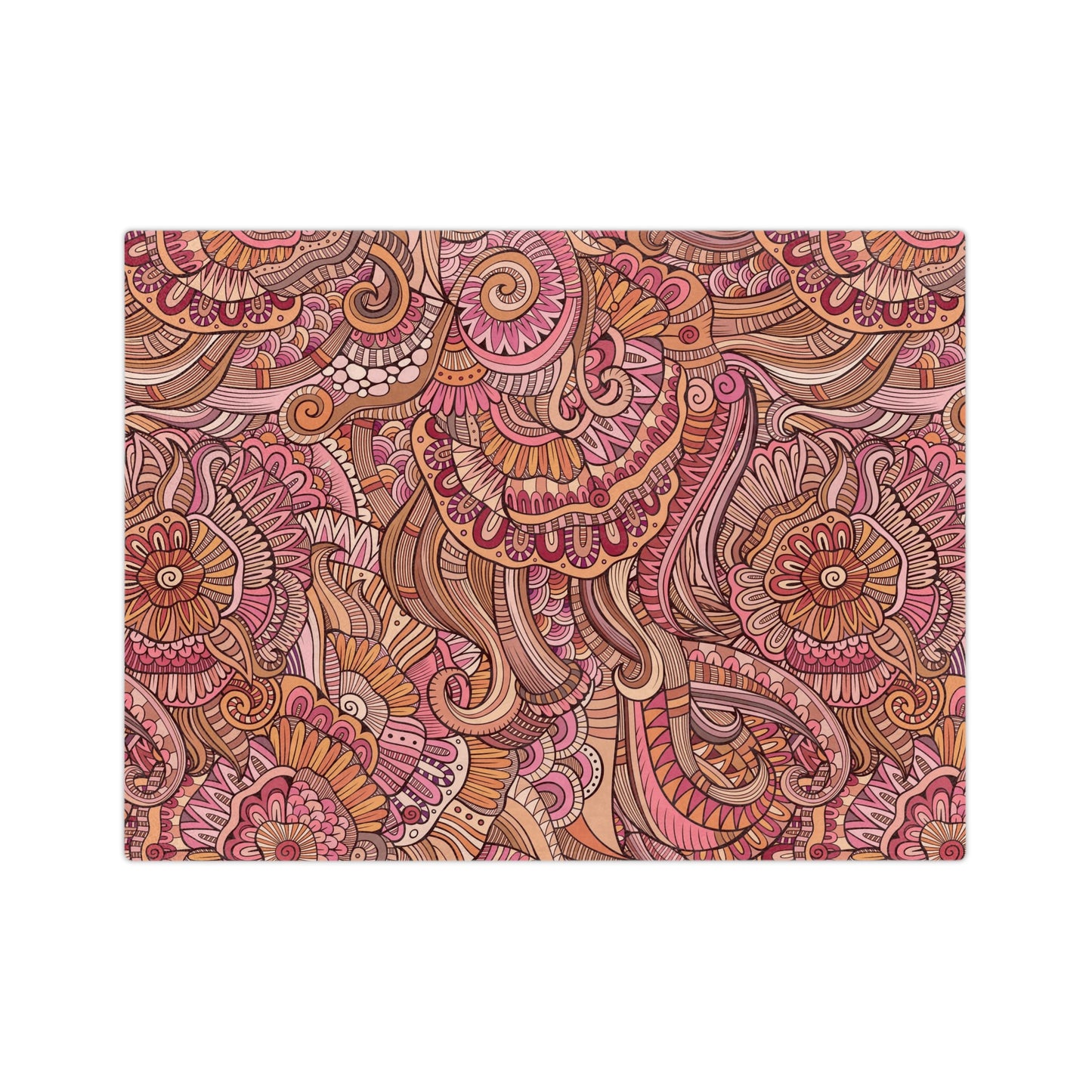 Beautiful Abstract Pink Theme Floral Throw Sofa Bed Blanket - Soft Thick Velveteen Minky Throw Blanket