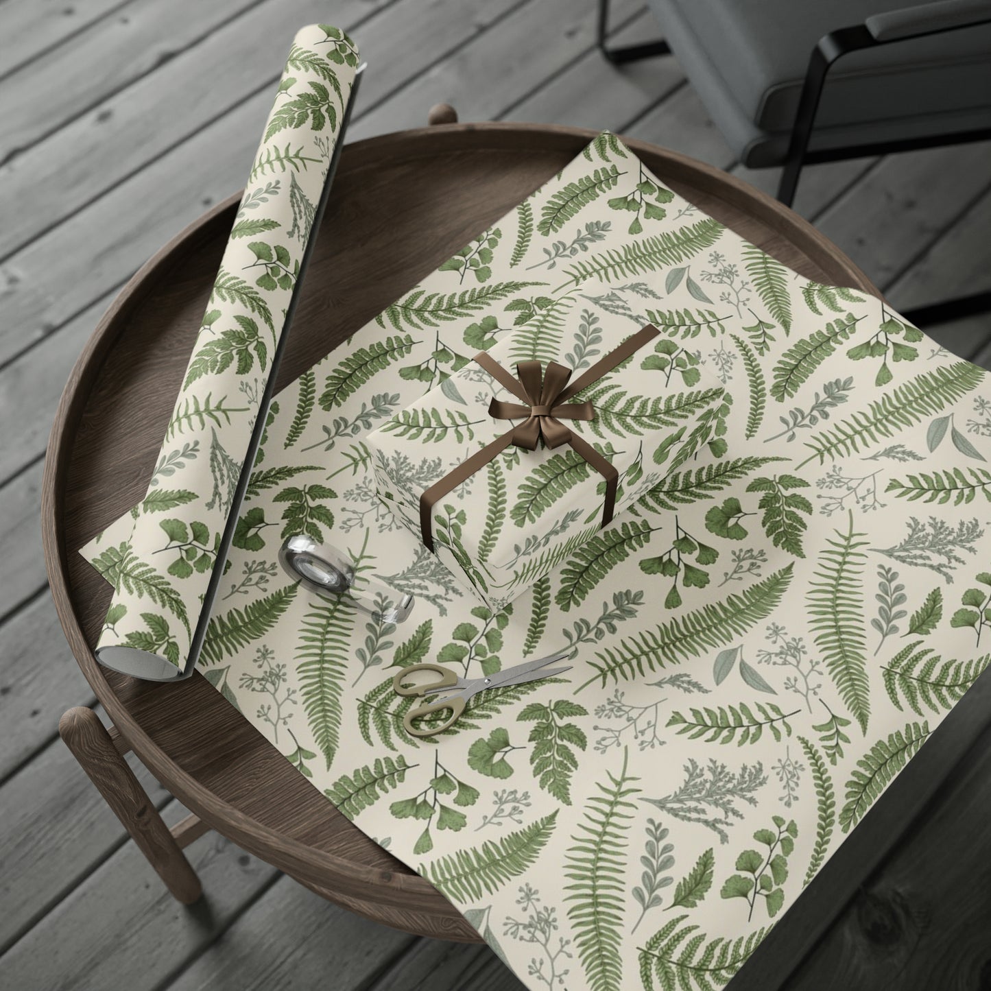 Lovely Botanical Leaves Ferns Gift Wrap - Botanical Wrapping Paper