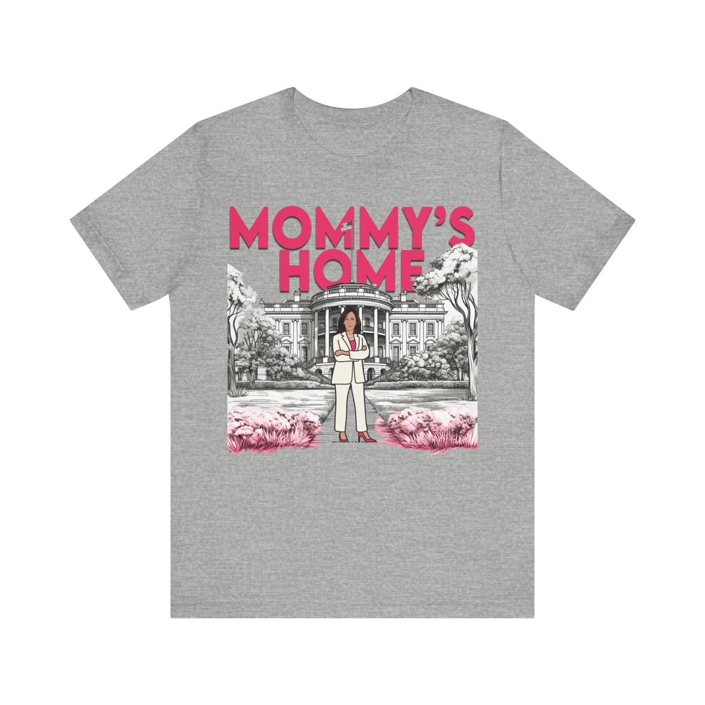 Kamala Mommy's Home Shirt, Kamala Shirt, Bella Canvas 3001 Unisex T-Shirt Vote Kamala Harris President, Kamala Pink White House, Kamala 2024