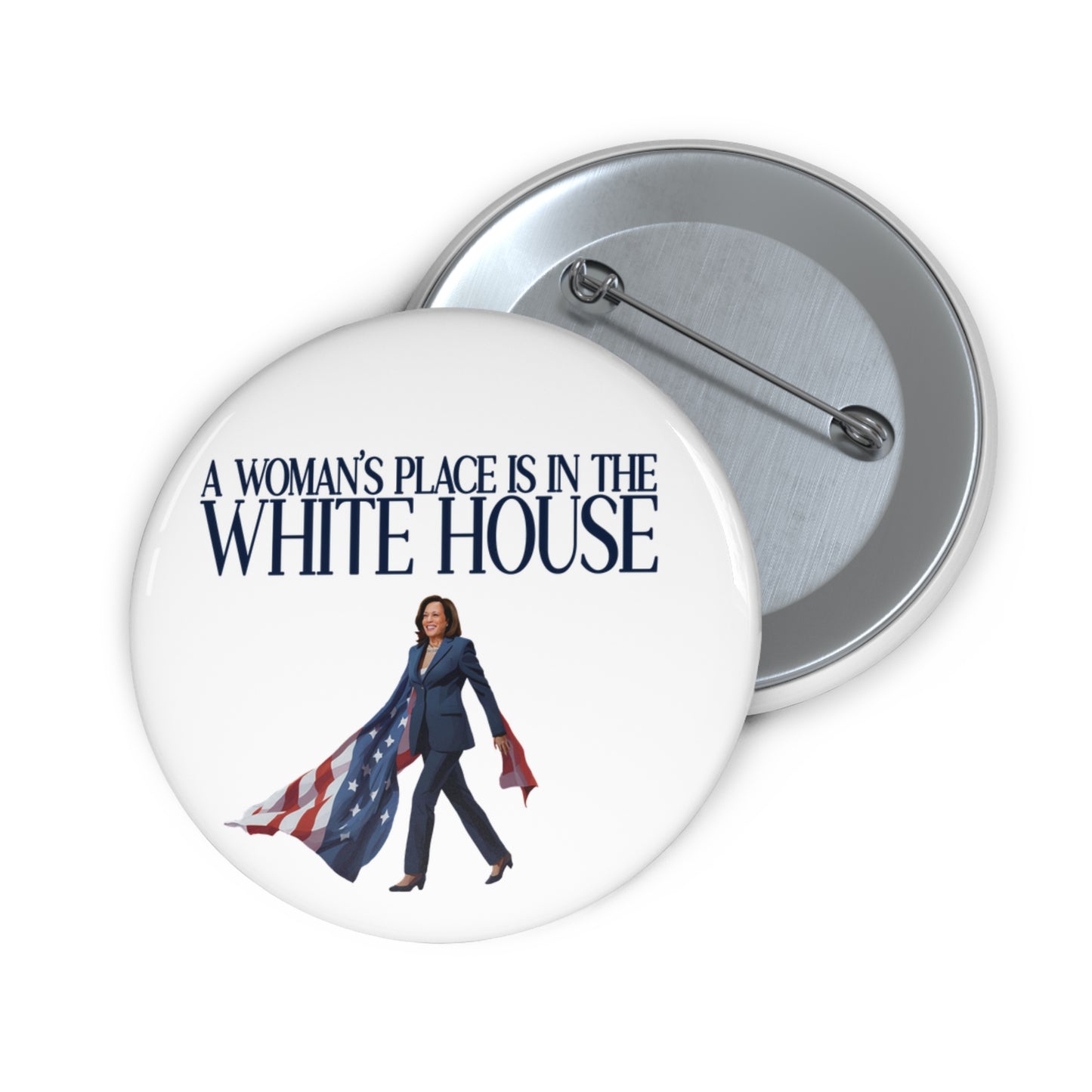 Woman's Place is in the White House, Madam President Kamala Harris, Harris For President Pin, Kamala Harris Pin Button, Kamala Election Pin
