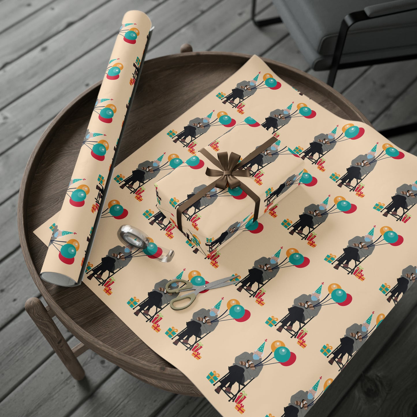 Funny Bernie Mittens Wrapping Paper Gift Bernie Sanders Meme Mittens Gift Birthday Wrapping