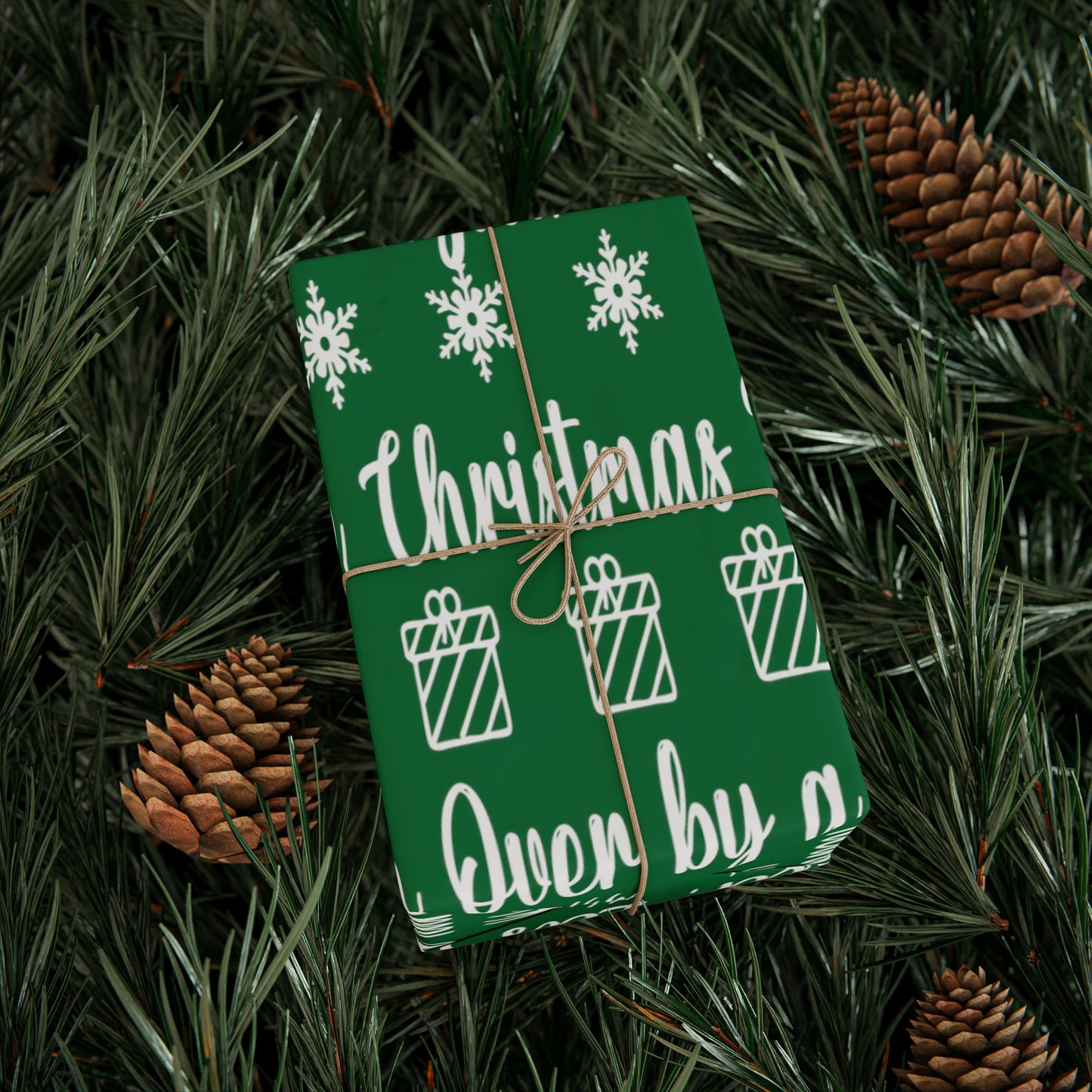 Funny Let's Go Brandon Christmas Gift Wrap Green - Brandon Trump Gift Wrap Funny Green Wrapping Paper