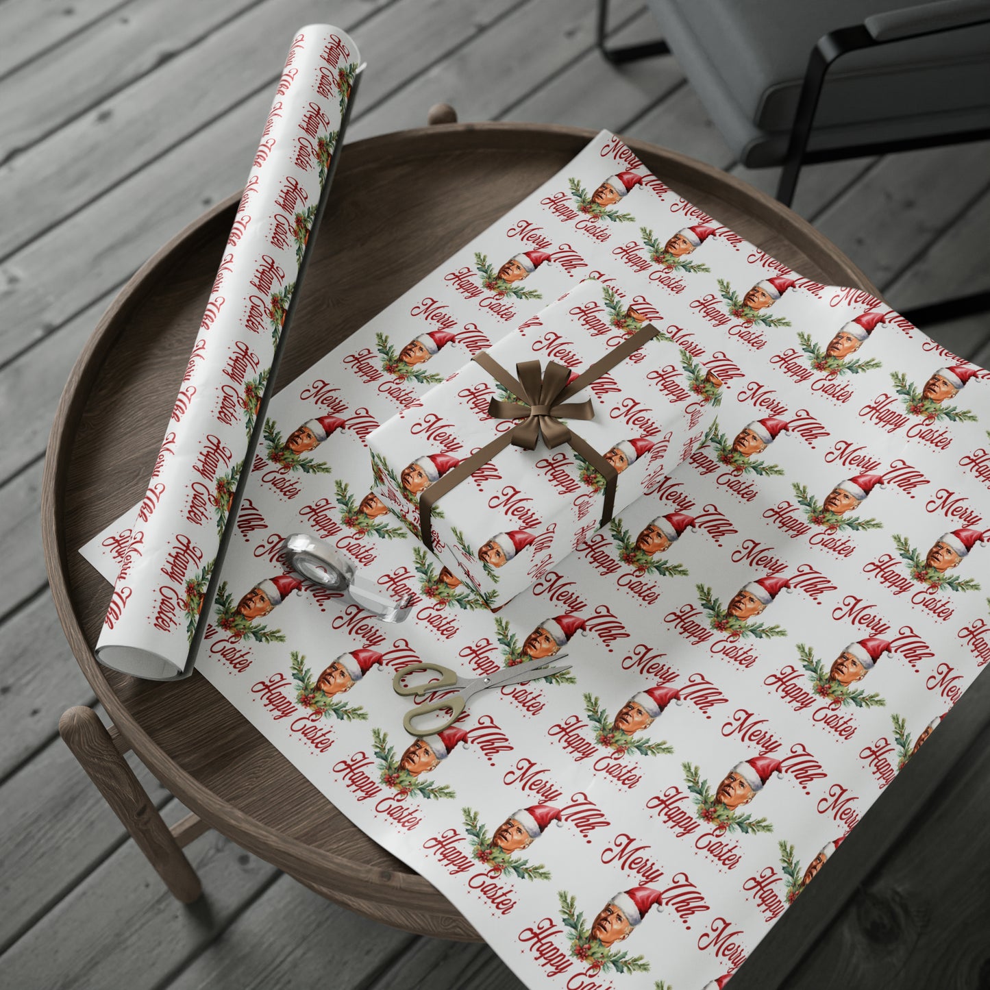 The Most Confused Biden Christmas Wrapping Paper - Make America Great Again Gift