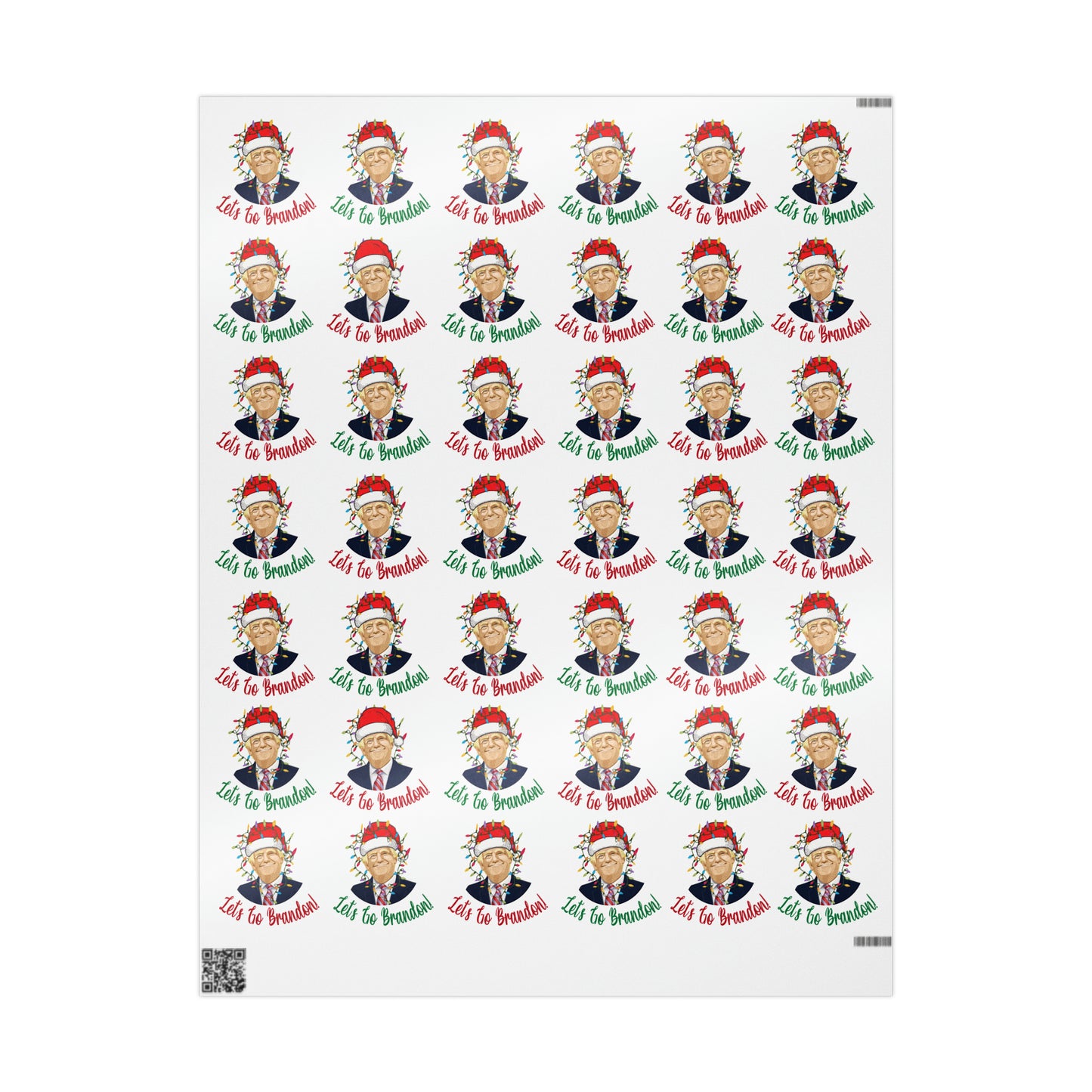 Santa Funny Trump Wrapping Paper for Gifts - Make America Great Again Christmas Gift Wrapping Paper