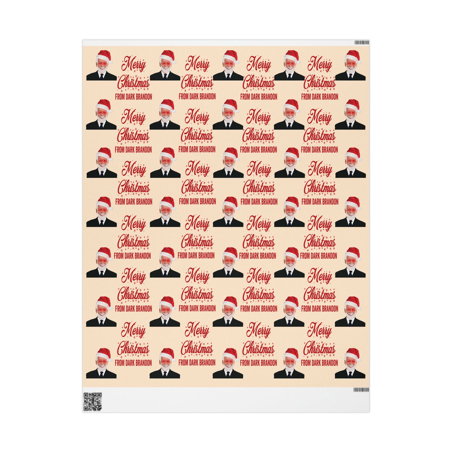 Merry Christmas from Dark Brandon Christmas Wrapping Paper for Gifts - Pro Biden Brandon Gift Wrap