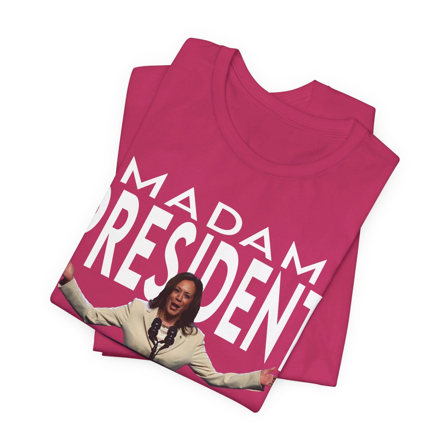 Madam President Kamala Harris, Bella Canvas 3001 Unisex T-Shirt, Kamala Shirt, Kamala DNC Shirt - Anti Trump, Democracy Shirt, Kamala Shirt