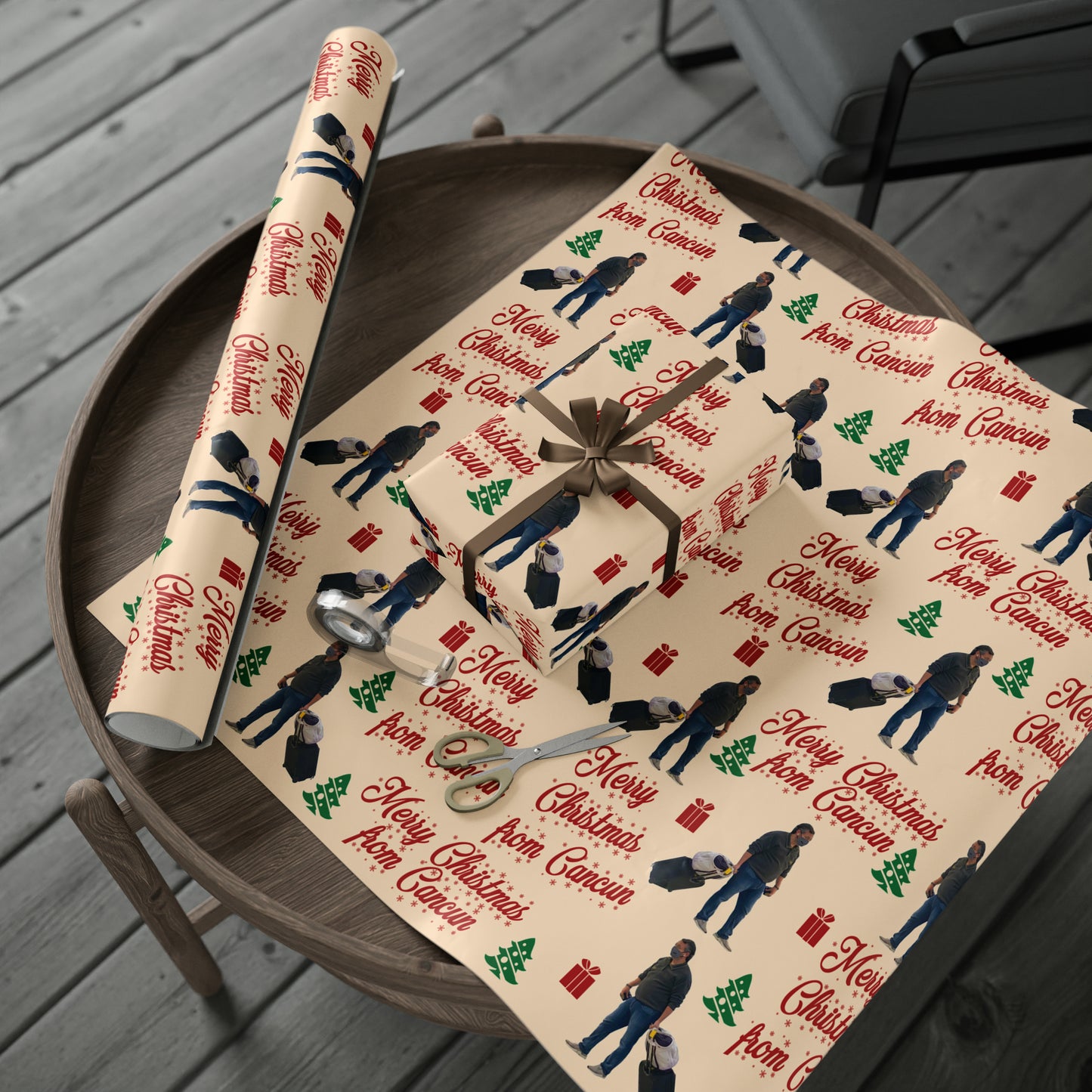 Funny Ted Cruz Christmas Wrapping Paper for Gifts - Cancun Cruz Gift - Ted Cruz Meme