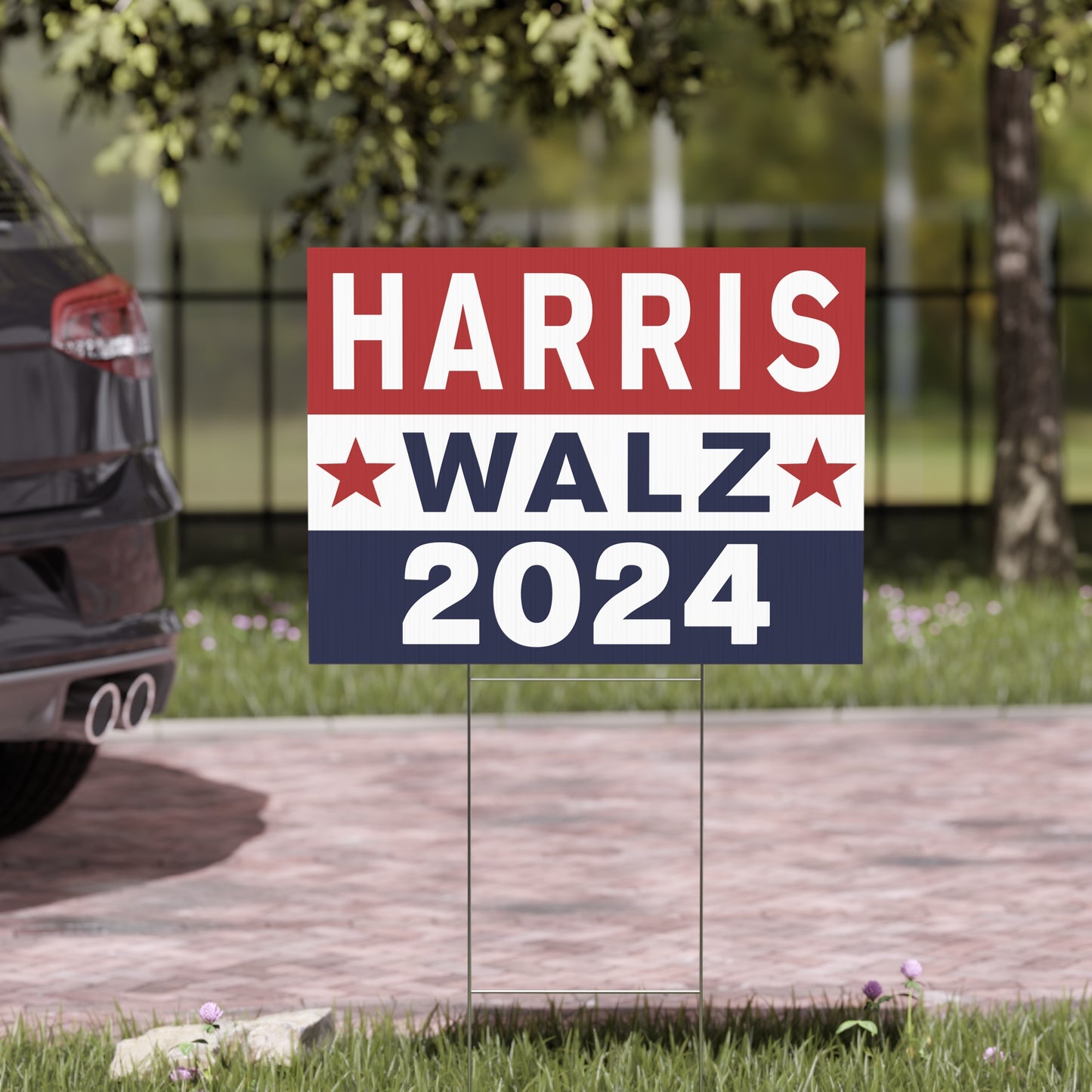 Kamala Harris Walz VP, Tim Walz VP Pick, Harris 2024 Yard Sign with Stand, Kamala Sign, Not Going Back, Lawn Sign 18" x 24"