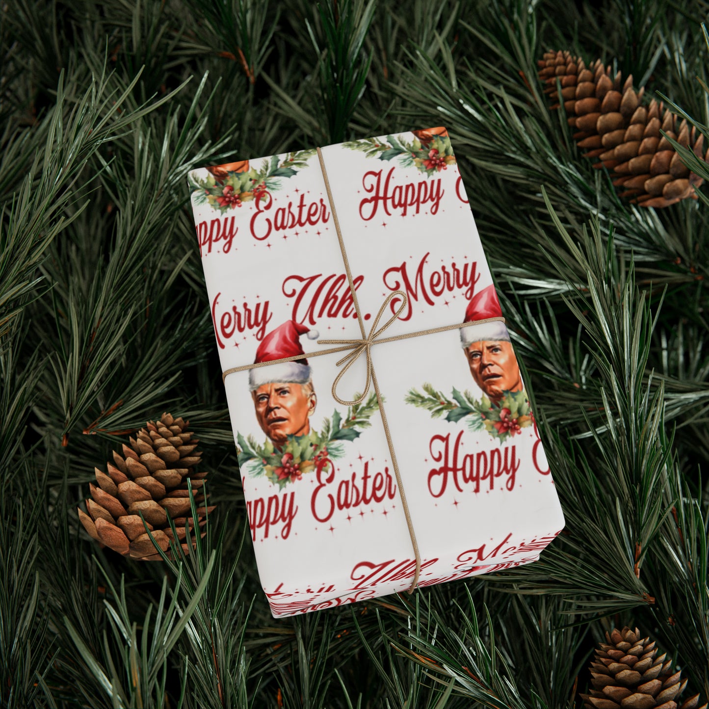 The Most Confused Biden Christmas Wrapping Paper - Make America Great Again Gift