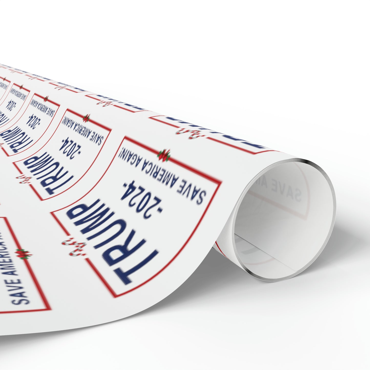 Great Trump Christmas Gift Trump Wrapping Paper Trump 2024 Save America Again Christmas Candy Cane Gift Wrap