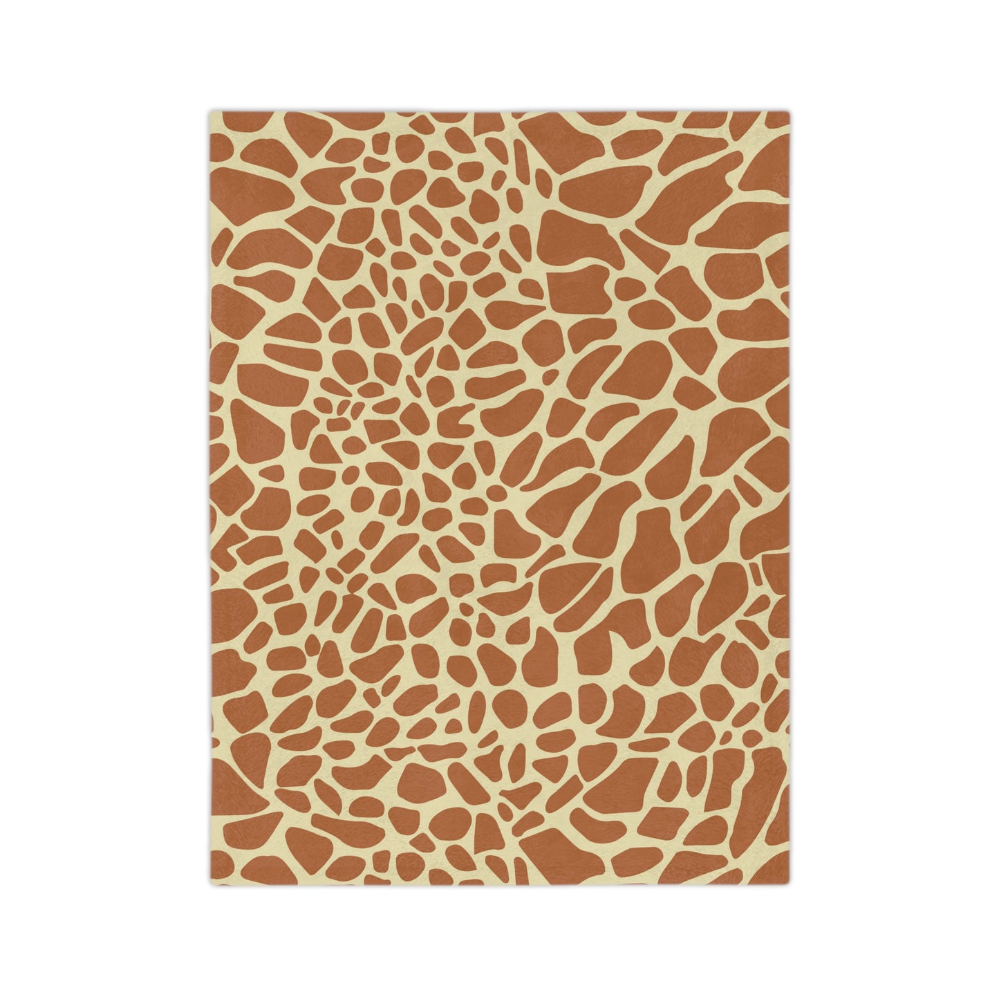 Gentle Giraffe Pattern Theme Throw Sofa Bed Blanket Giraffe Nursery - Soft Thick Velveteen Minky Throw Blanket
