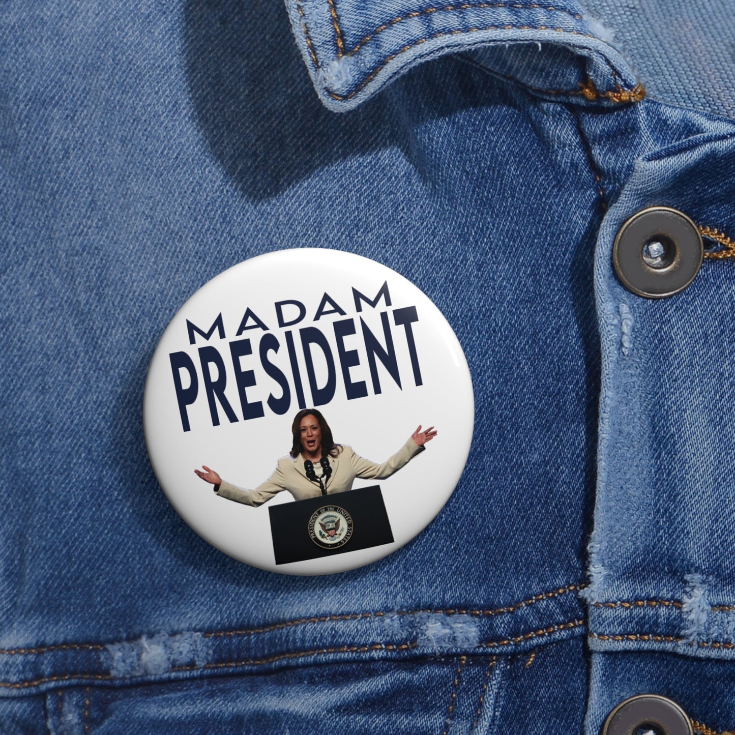 Madam President Kamala Harris, Harris For President Pin, Kamala Harris Pin Button, Kamala Election Pin, Harris Walz 2024, Kamala DNC