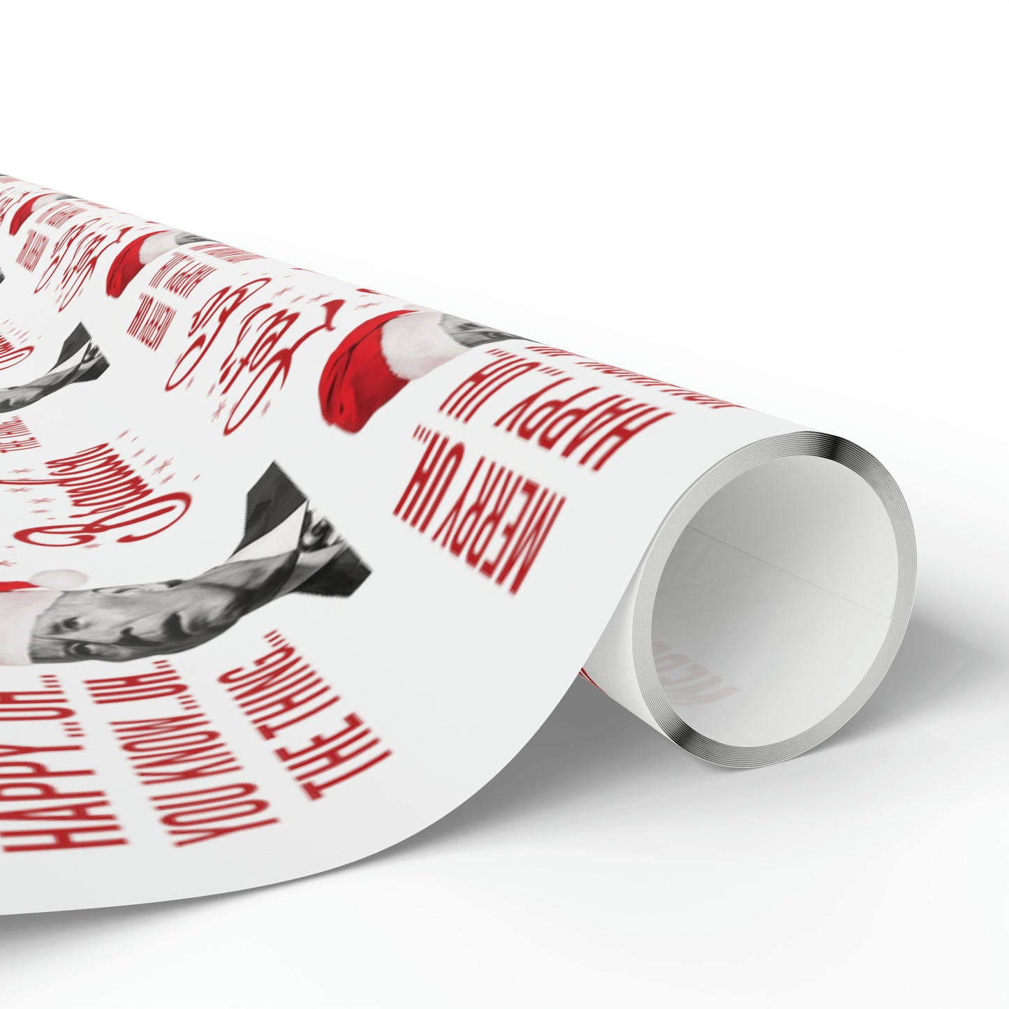 Funny Confused Biden Trump Christmas Wrapping Paper - MAGA Gift - Let's Go Brandon Pro Trump Wrapping Paper
